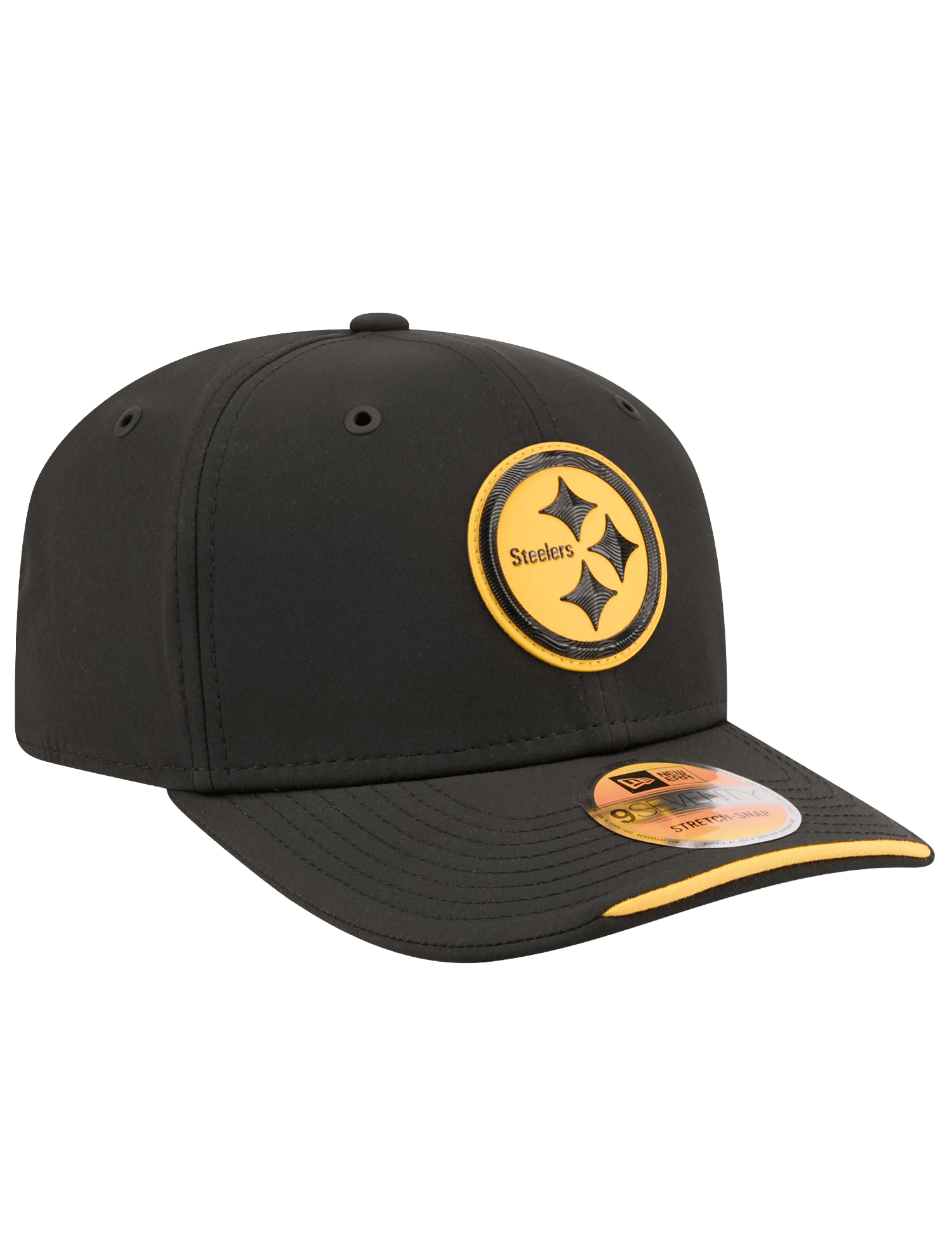 New Era Caps OSFM Pittsburgh Steelers New Era NFL 26 Sideline 9SEVENTY Stretch-Snapback Hat - Black