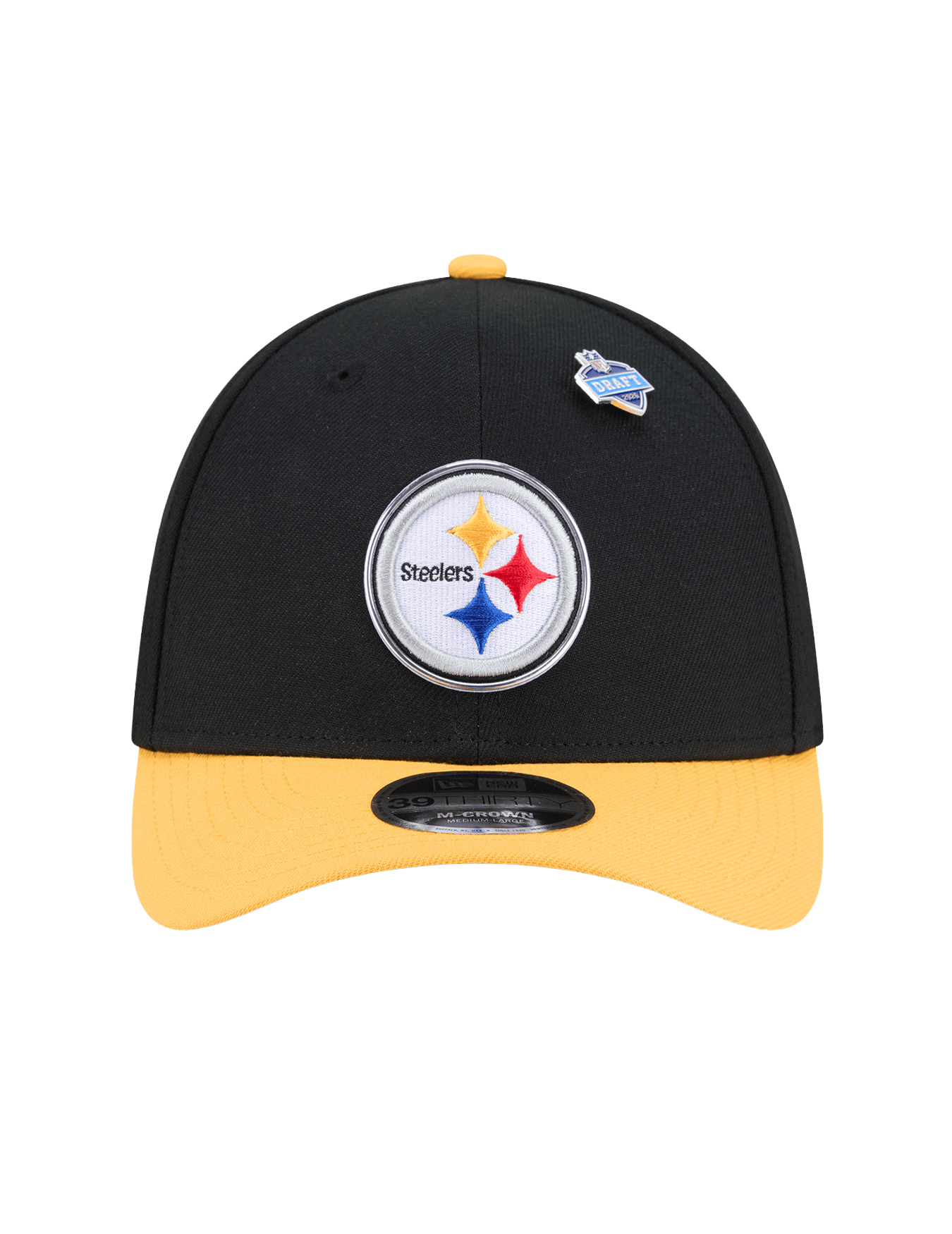 New Era Caps Pittsburgh Steelers New Era NFL Draft 26 39THIRTY M-Crown Stretch-Fit Hat
