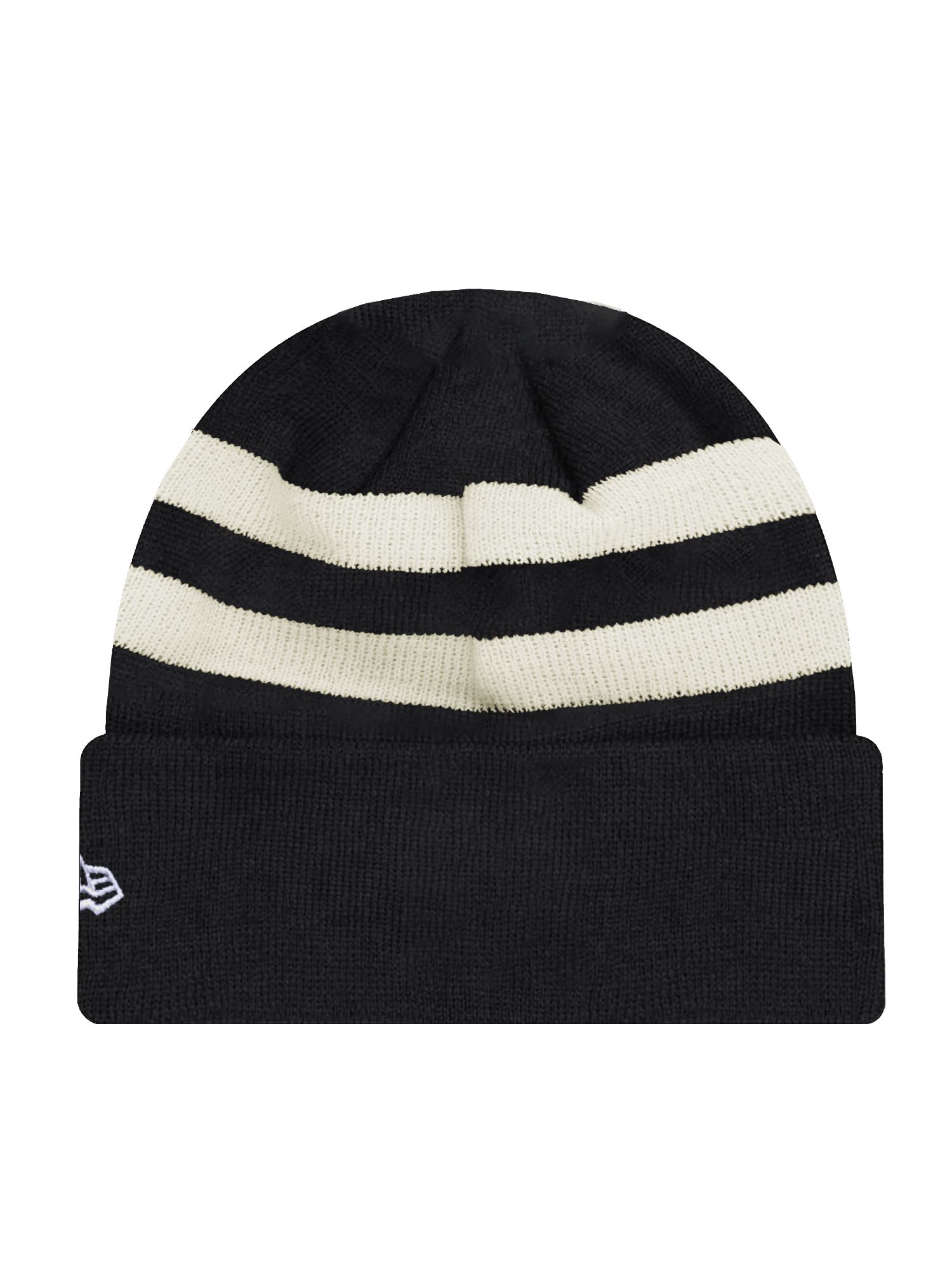 New Era Beanies Pittsburgh Steelers New Era NFL Ivory Stripe Knit Beanie - Black