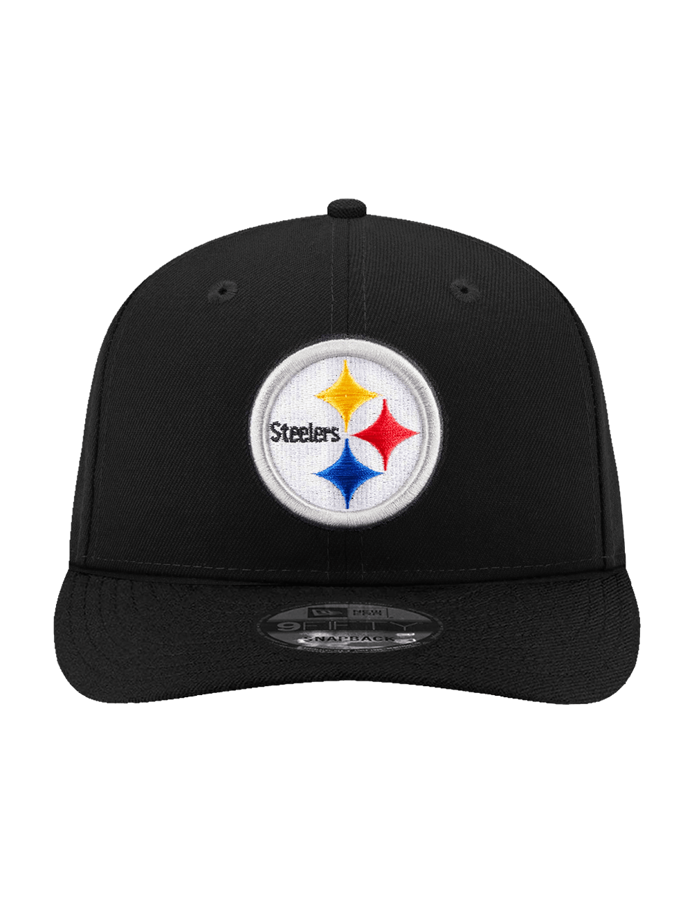 New Era Caps Pittsburgh Steelers New Era NFL Team Pre-Curved 9FIFTY Snapback Hat - Black