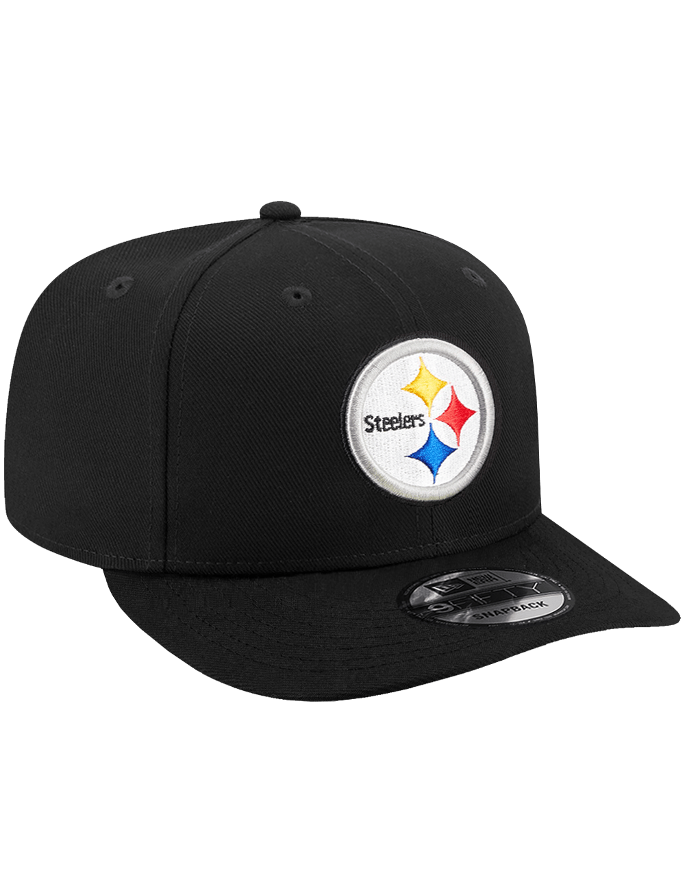 New Era Caps Pittsburgh Steelers New Era NFL Team Pre-Curved 9FIFTY Snapback Hat - Black