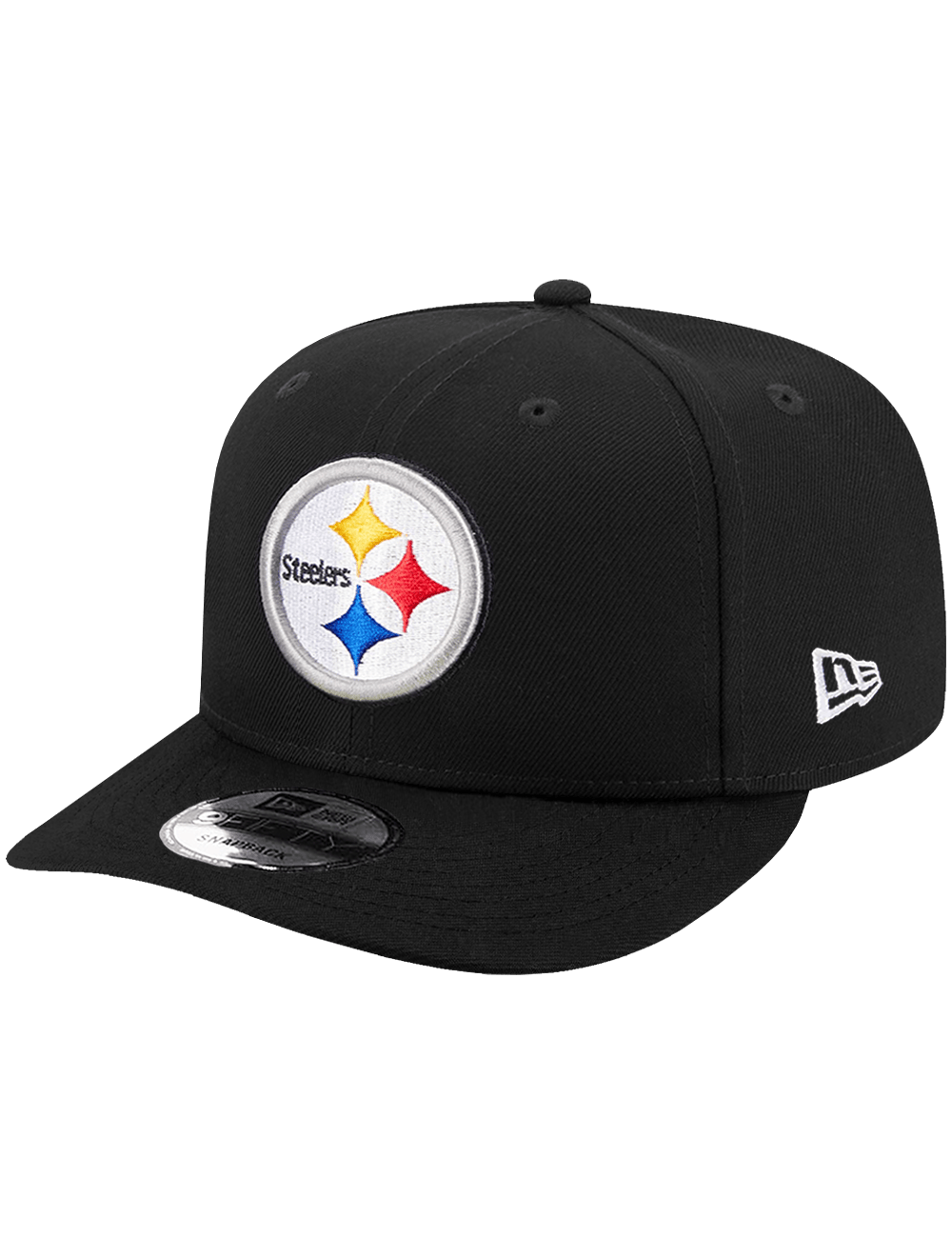 New Era Caps Pittsburgh Steelers New Era NFL Team Pre-Curved 9FIFTY Snapback Hat - Black