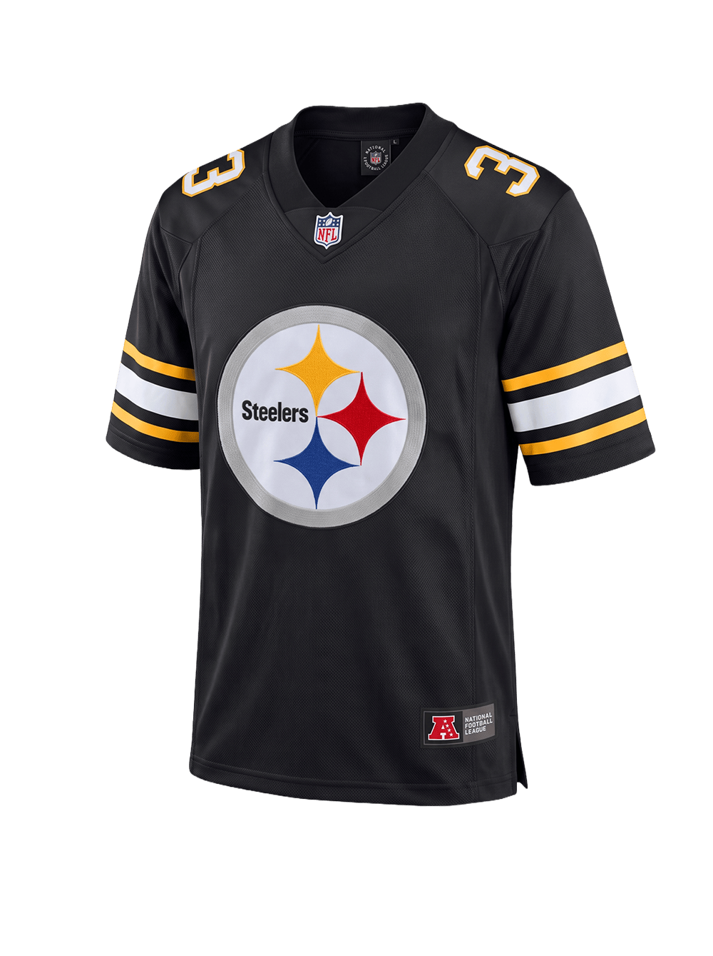Majestic Athletic Jerseys Pittsburgh Steelers NFL Team Foundation Mesh Jersey - Black