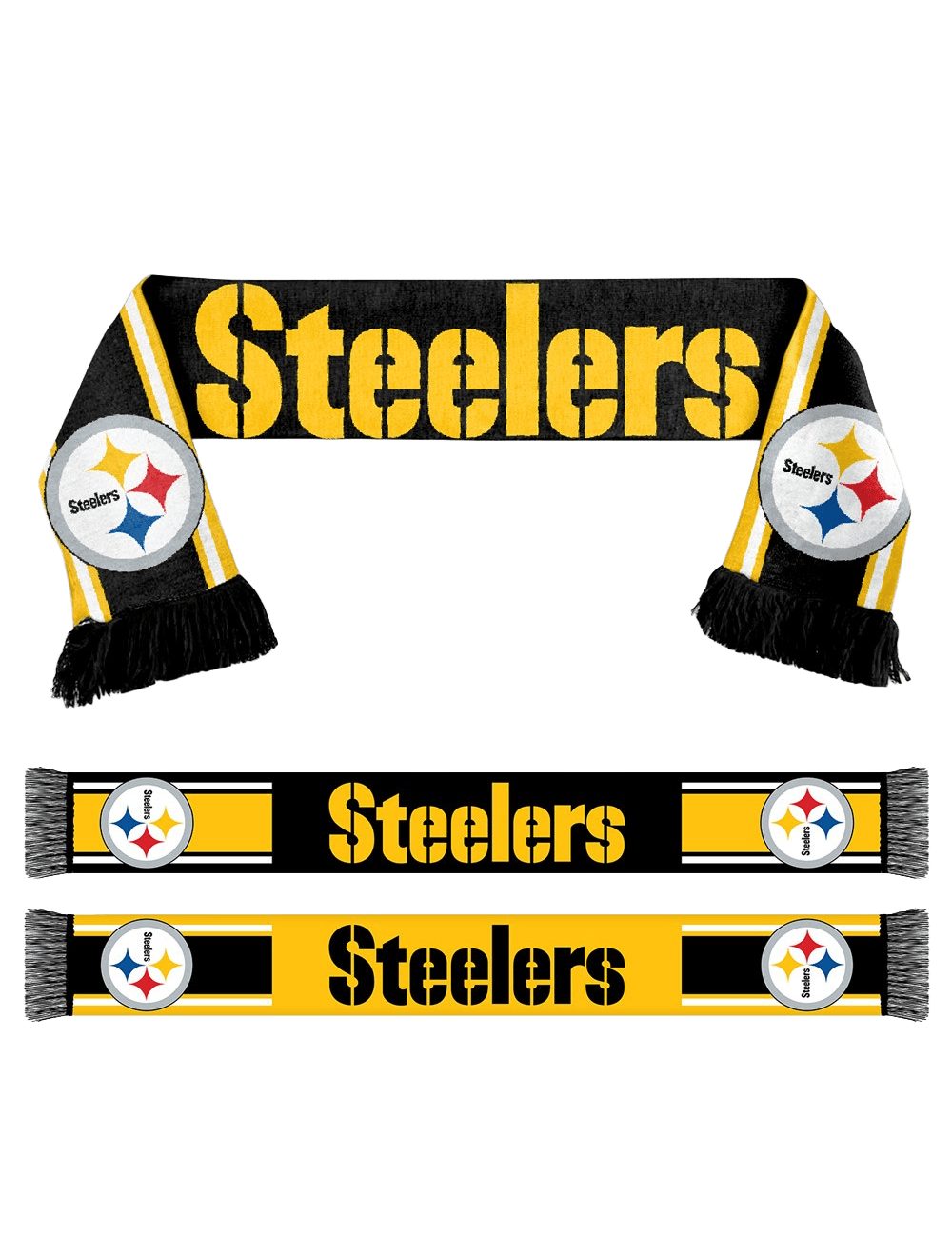 NFL Branded Accessories Unisex Pittsburgh Steelers NFL Team Issue Unisex Scarf