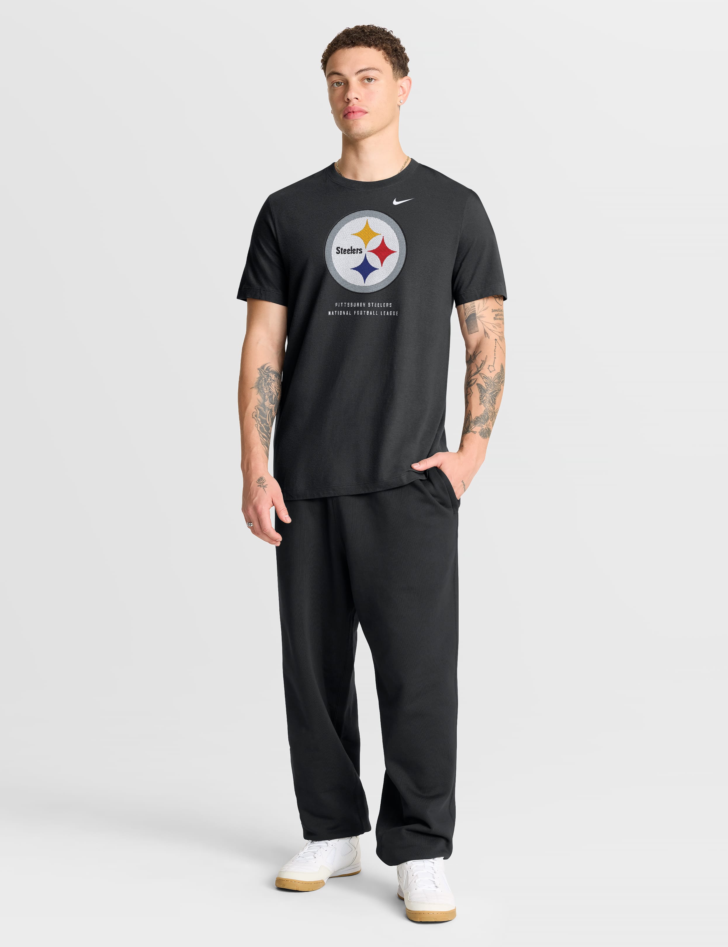 Nike T-Shirts Pittsburgh Steelers Nike NFL Property Of Cotton T-Shirt - Black