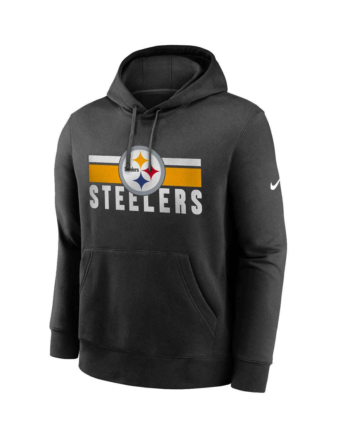 Nike Jumpers Pittsburgh Steelers Nike NFL Team Stripes Hoodie Jumper - Black