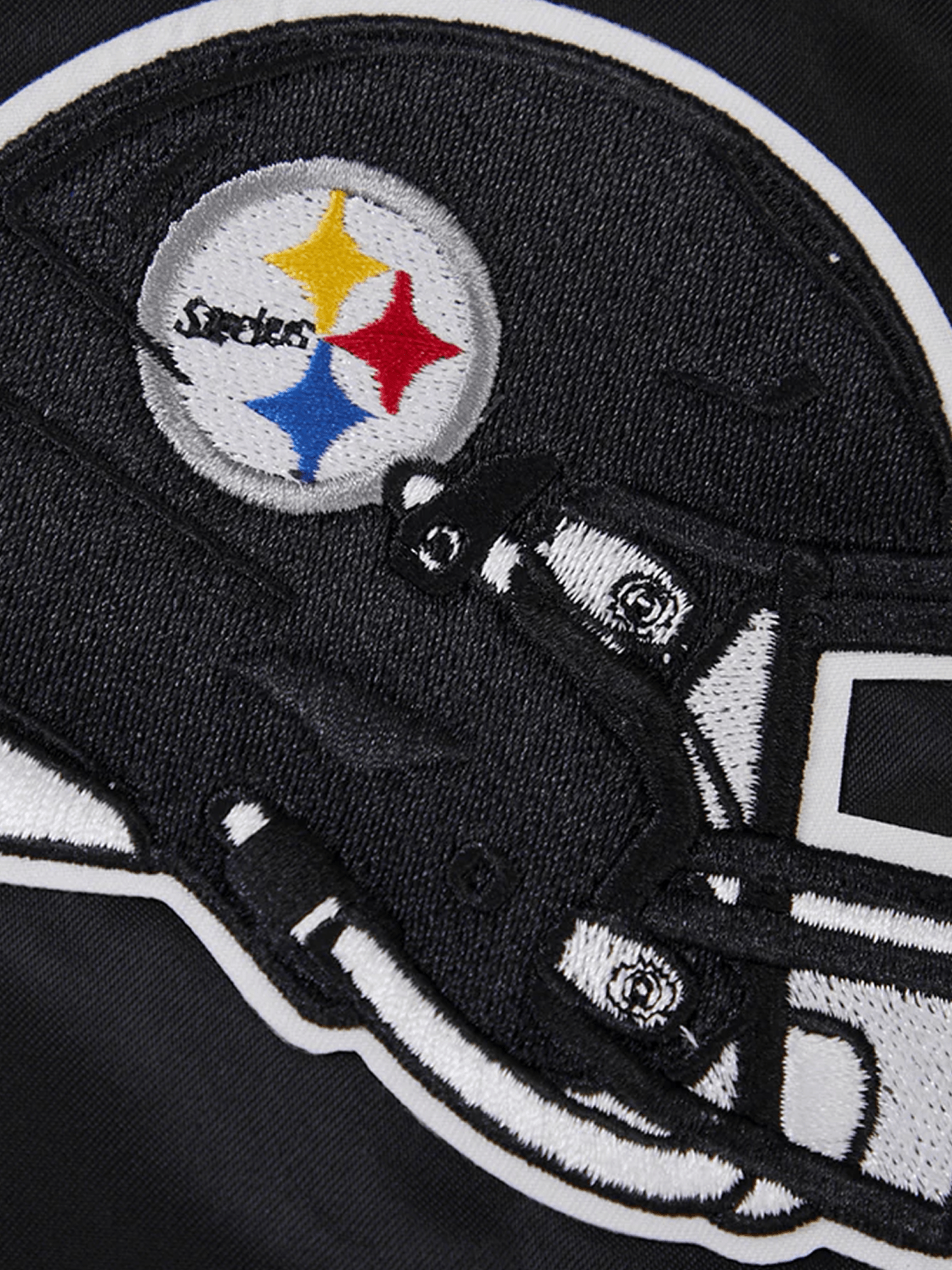 Pro Standard Jackets Pittsburgh Steelers Pro Standard NFL Team Classic Satin Button Jacket - Black
