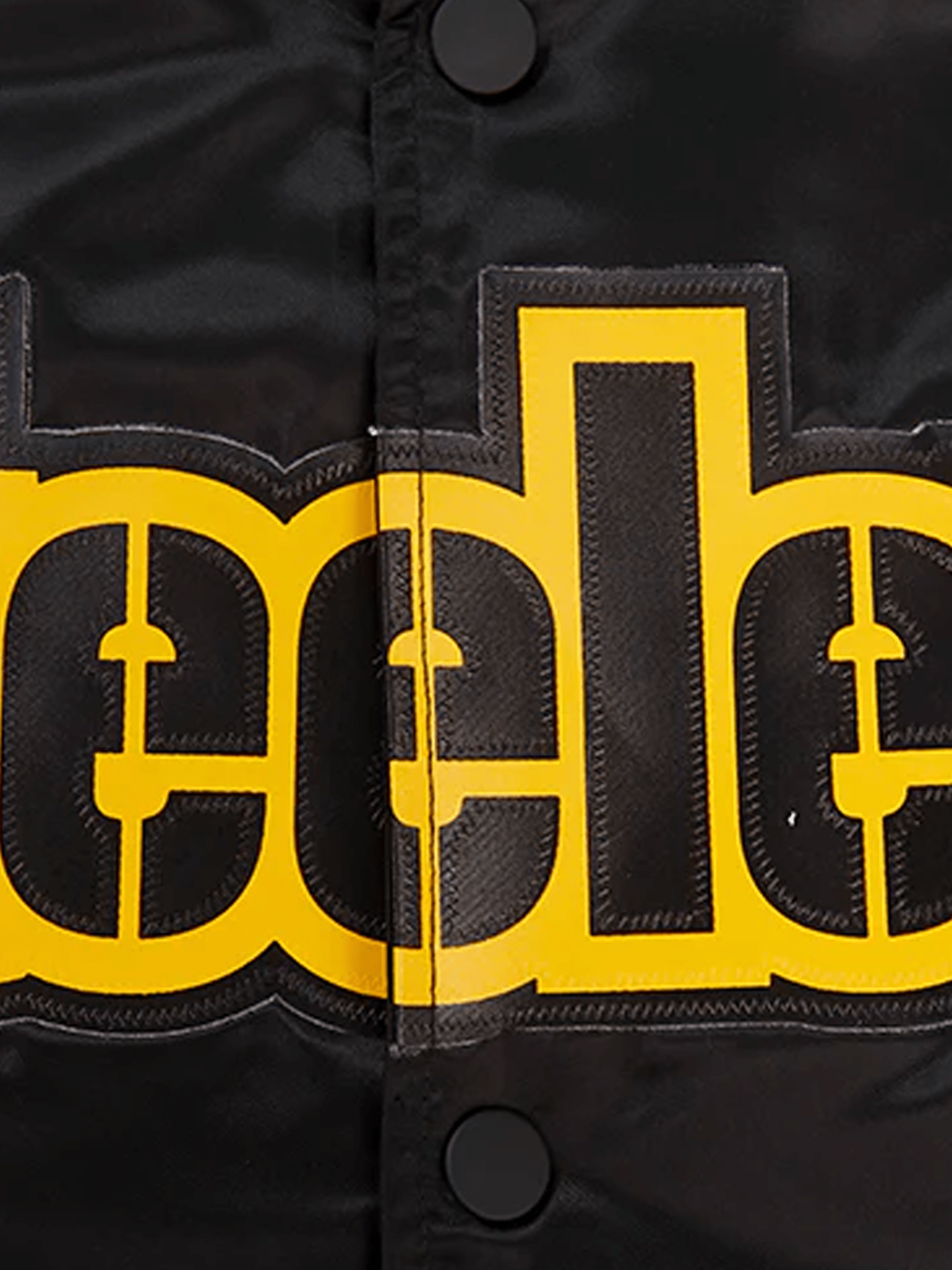 Pro Standard Jackets Pittsburgh Steelers Pro Standard NFL Team Classic Satin Button Jacket - Black