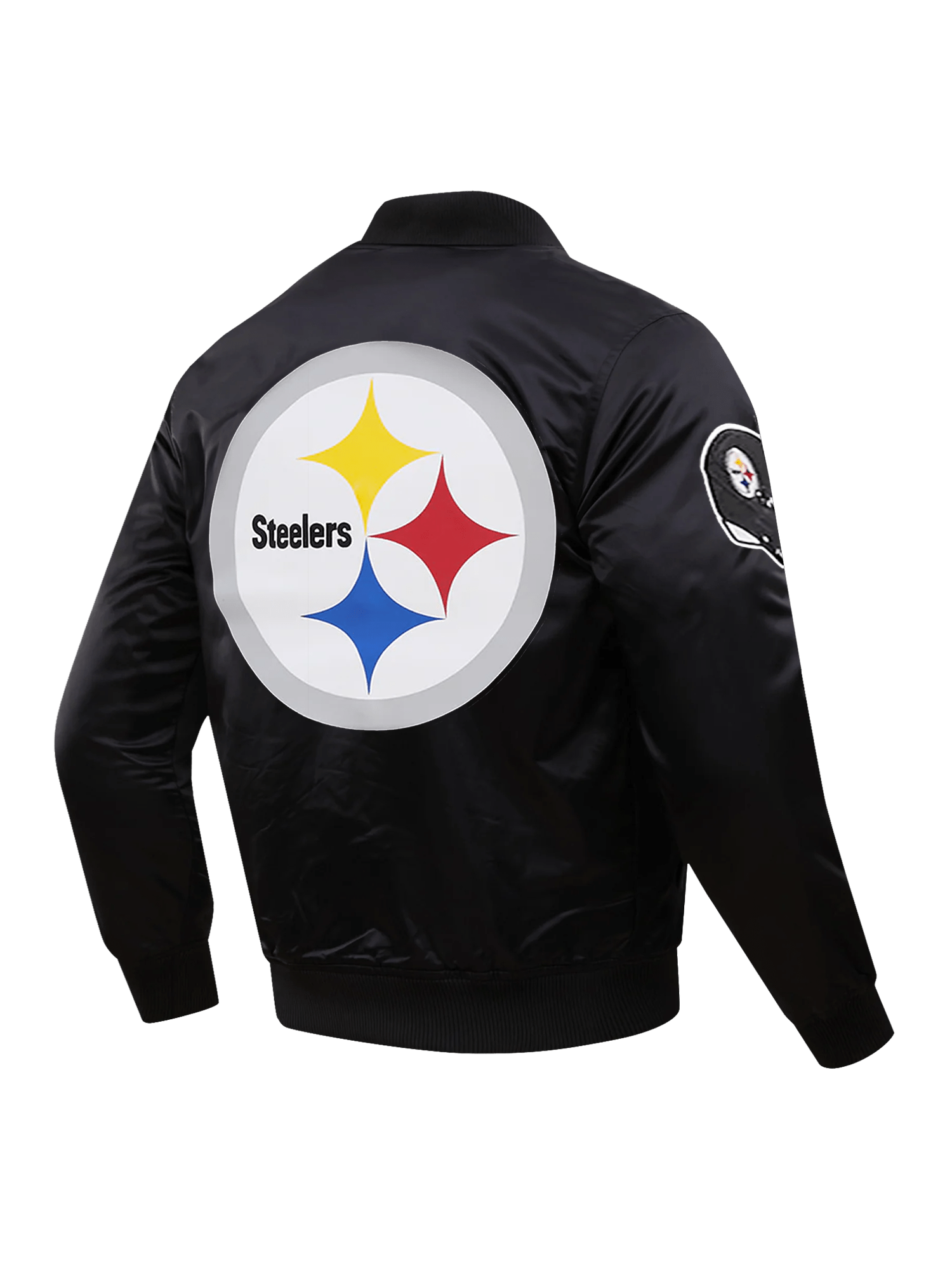 Pro Standard Jackets Pittsburgh Steelers Pro Standard NFL Team Classic Satin Button Jacket - Black