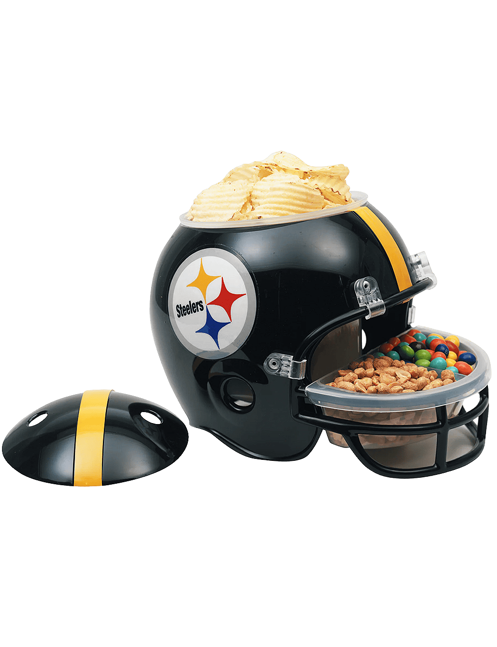 Wincraft Accessories Pittsburgh Steelers Wincraft NFL Full Size Multi Compartment Snack Helmet