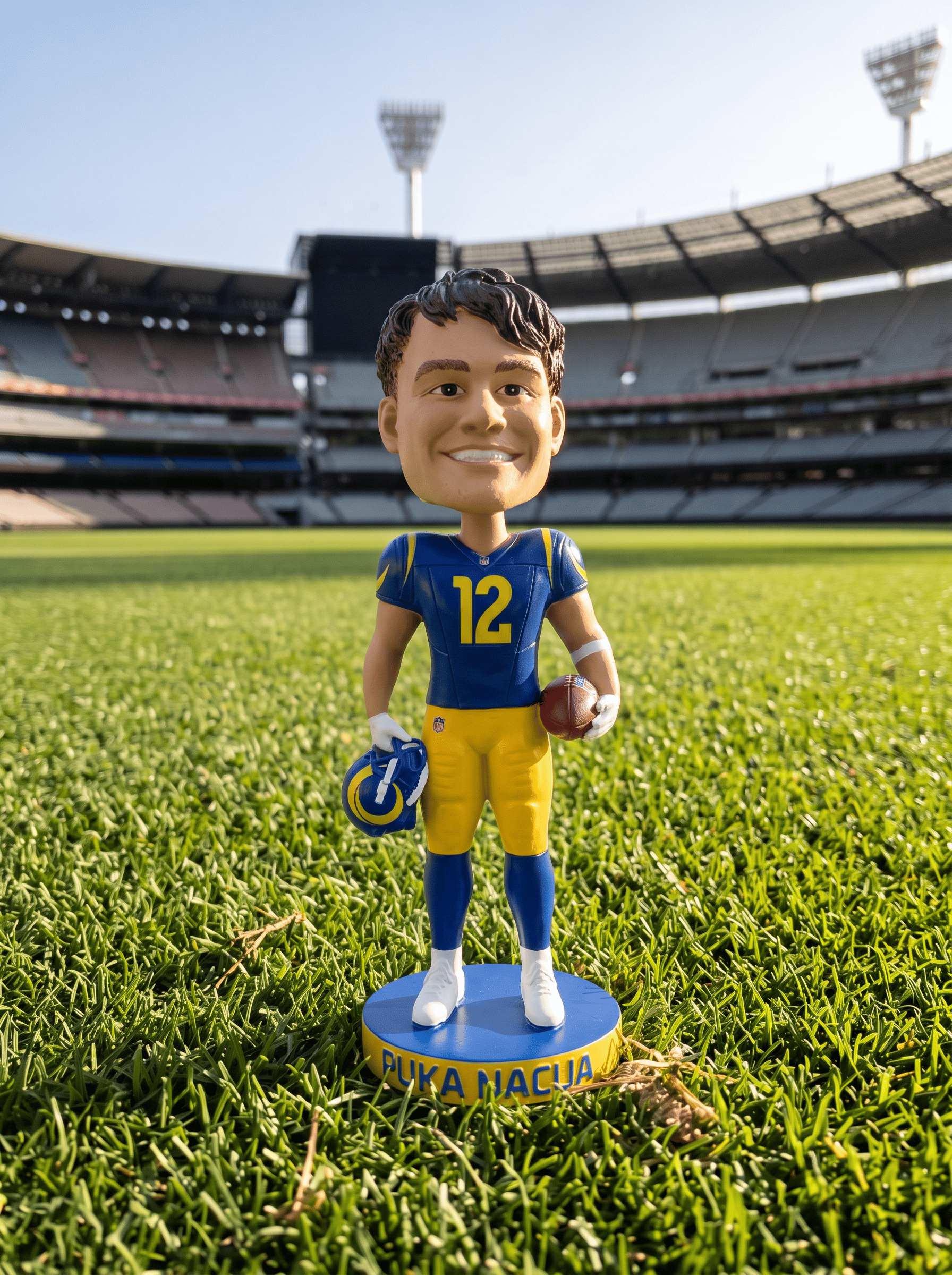 NFL Branded Figures Puka Nacua Los Angeles Rams NFL 18cm Bobblehead Figure