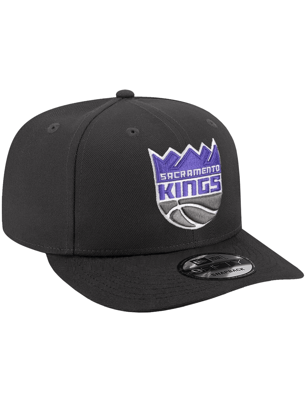 New Era Caps OSFA Sacramento KIngs New Era NBA Team 9FIFTY Pre-Curved Snapback Hat - Graphite