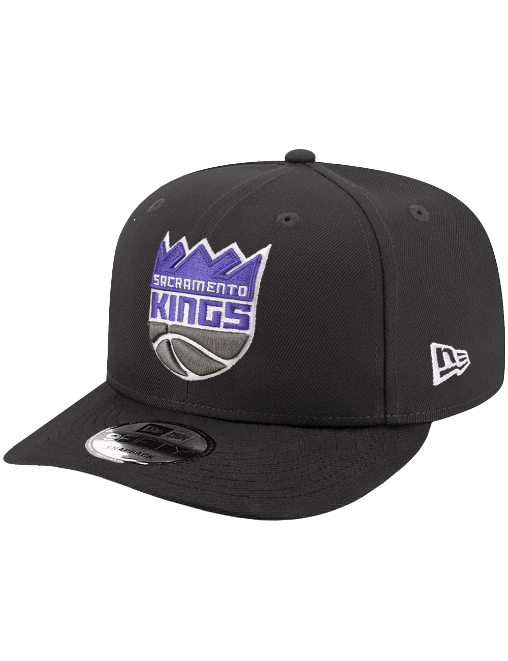 New Era Caps OSFA Sacramento KIngs New Era NBA Team 9FIFTY Pre-Curved Snapback Hat - Graphite