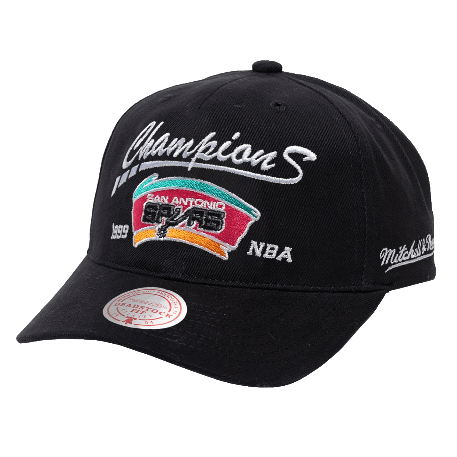 Mitchell And Ness Caps San Antonio Spurs Mitchell & Ness NBA 99 Champs Deadstock Hat - Black