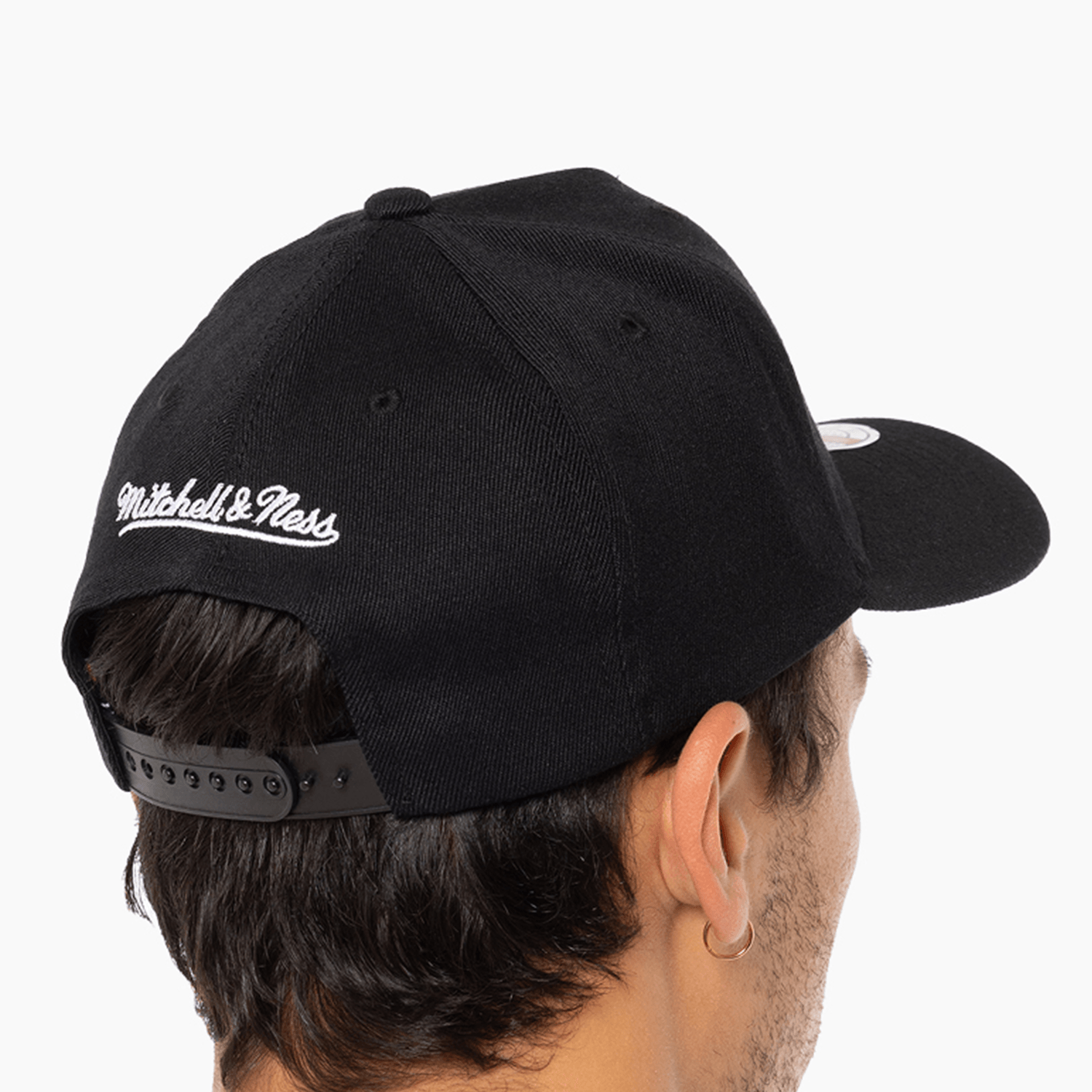 Mitchell And Ness Caps San Antonio Spurs Mitchell & Ness NBA HWC Classic Red Snapback Hat - Black