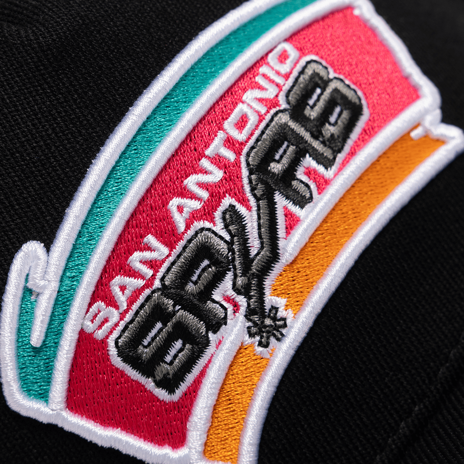 Mitchell And Ness Caps San Antonio Spurs Mitchell & Ness NBA HWC Classic Red Snapback Hat - Black