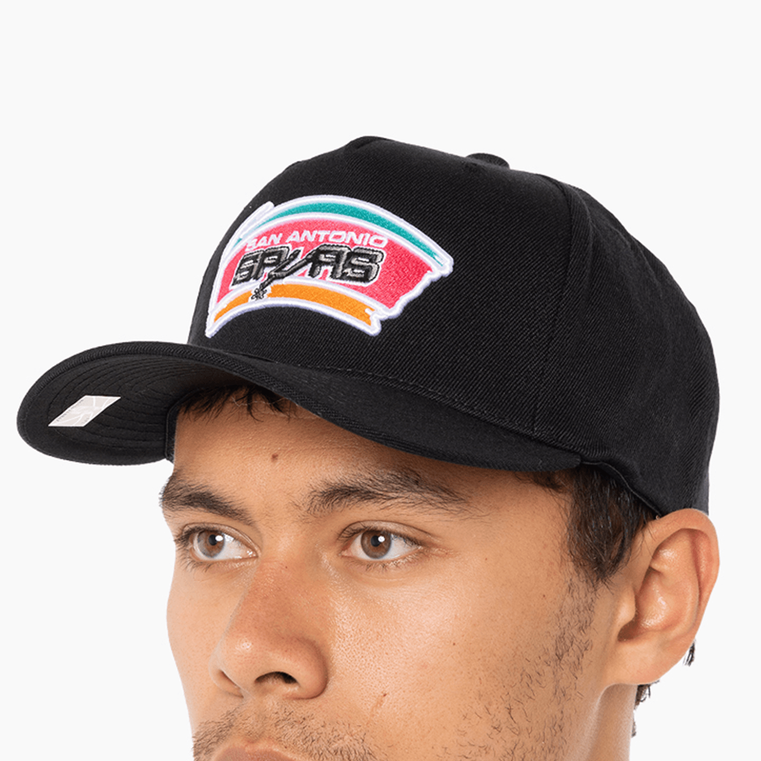 Mitchell And Ness Caps San Antonio Spurs Mitchell & Ness NBA HWC Classic Red Snapback Hat - Black
