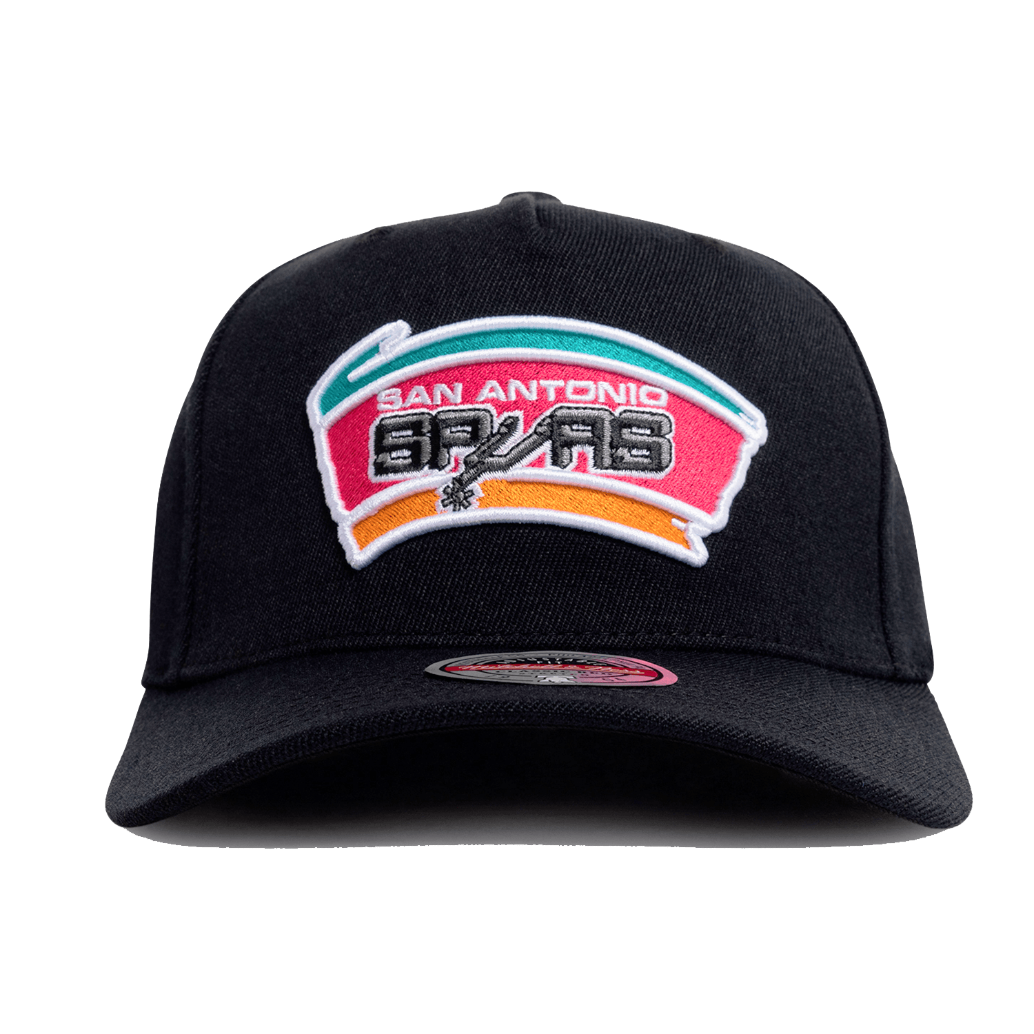 Mitchell And Ness Caps San Antonio Spurs Mitchell & Ness NBA HWC Classic Red Snapback Hat - Black