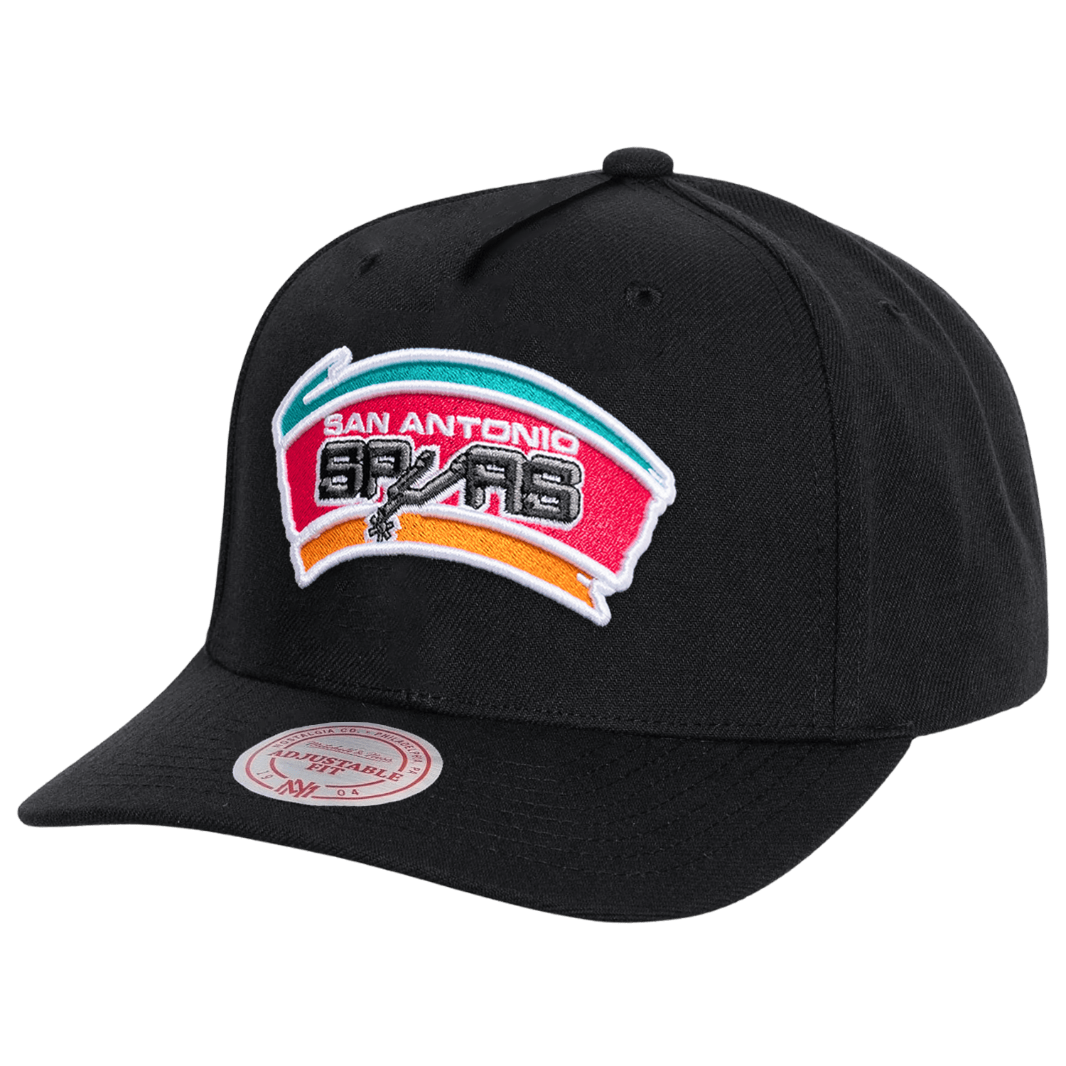 Mitchell And Ness Caps San Antonio Spurs Mitchell & Ness NBA Team HWC MVP Snapback Hat - Black