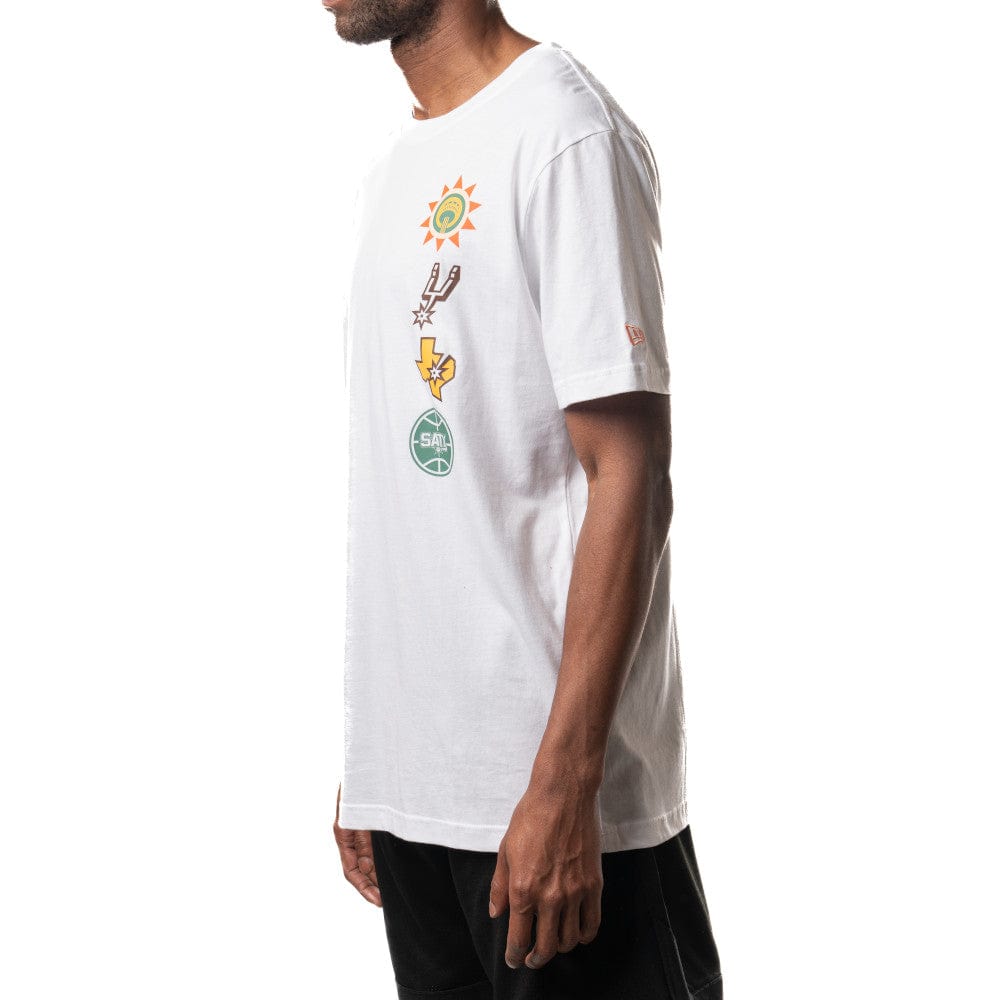 New Era T-Shirts San Antonio Spurs New Era NBA 24 City Edition T-Shirt - White