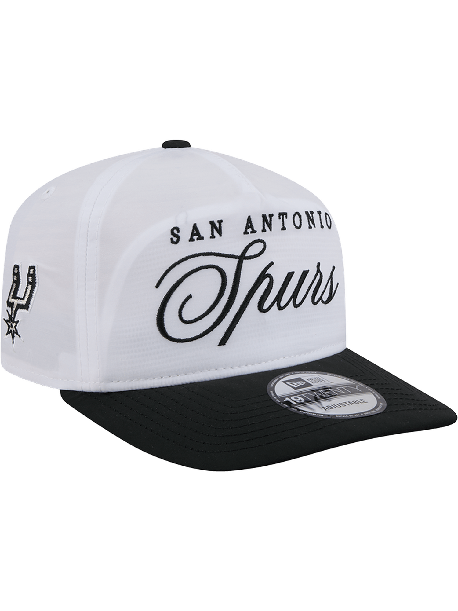 New Era Caps San Antonio Spurs New Era NBA 25 Draft 19TWENTY A-Frame Pre-Curved Hat - White