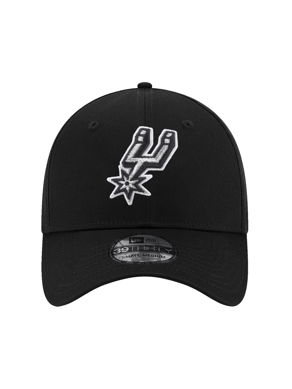 New Era Caps San Antonio Spurs New Era NBA Team 39THIRTY Stretch-Fit Hat - Black