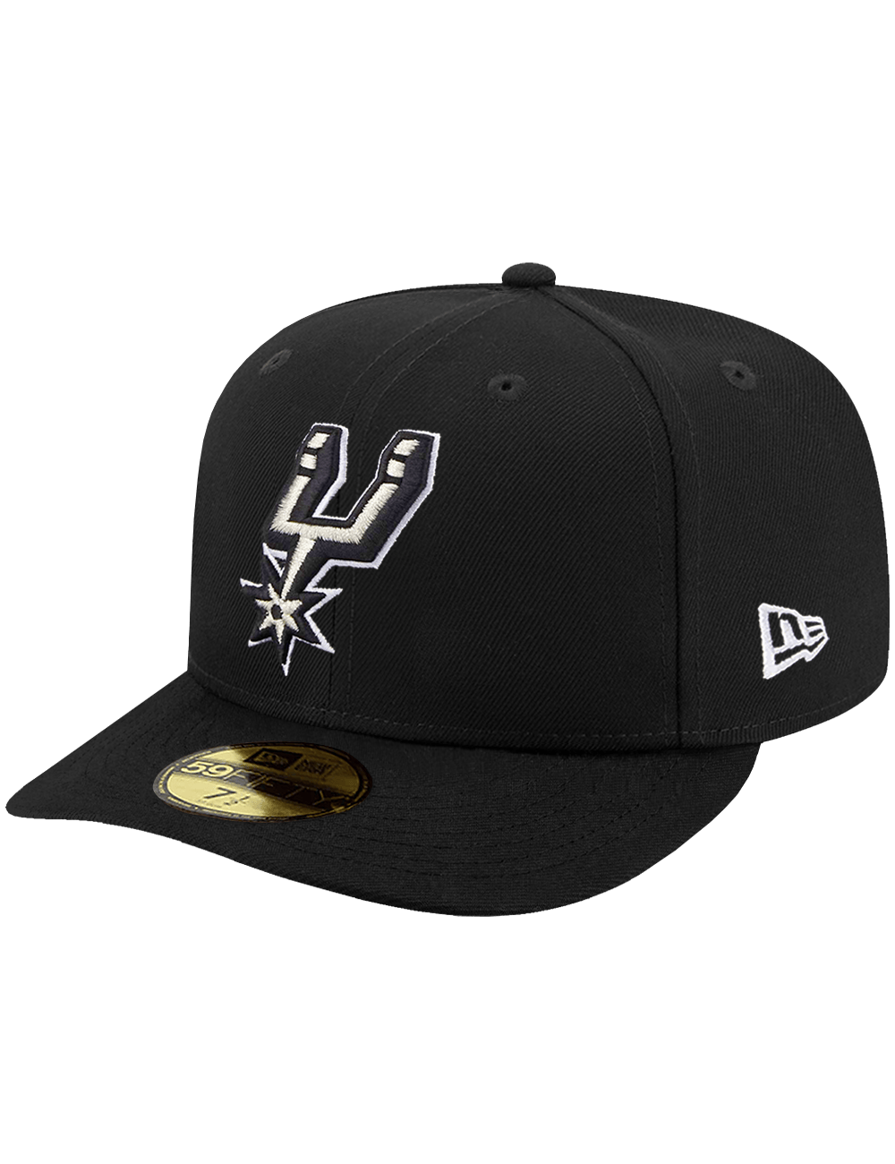 New Era Caps San Antonio Spurs New Era NBA Team 59FIFTY Pre-Curved Fitted Hat - Black