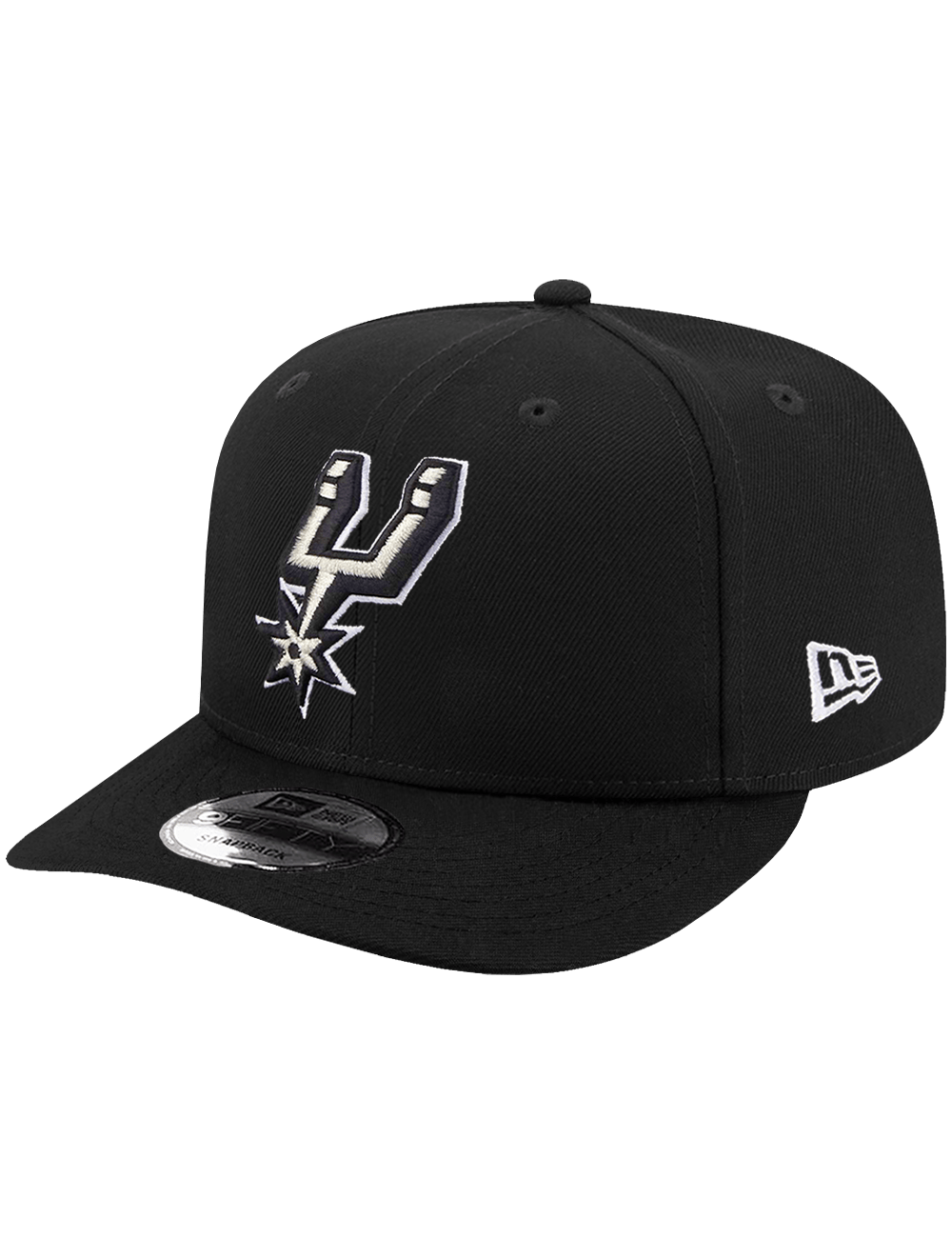 New Era Caps OSFA San Antonio Spurs New Era NBA Team 9FIFTY Pre-Curved Snapback Hat - Black