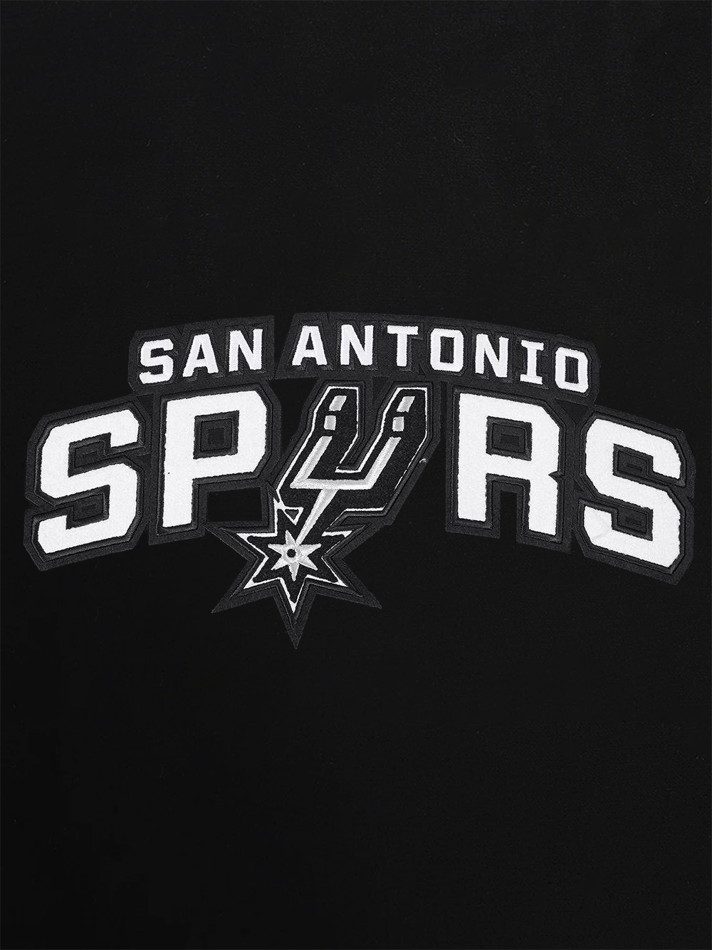 Pro Standard Jumpers San Antonio Spurs Pro Standard NBA Classic Chenille Flex Hoodie Jumper - Black