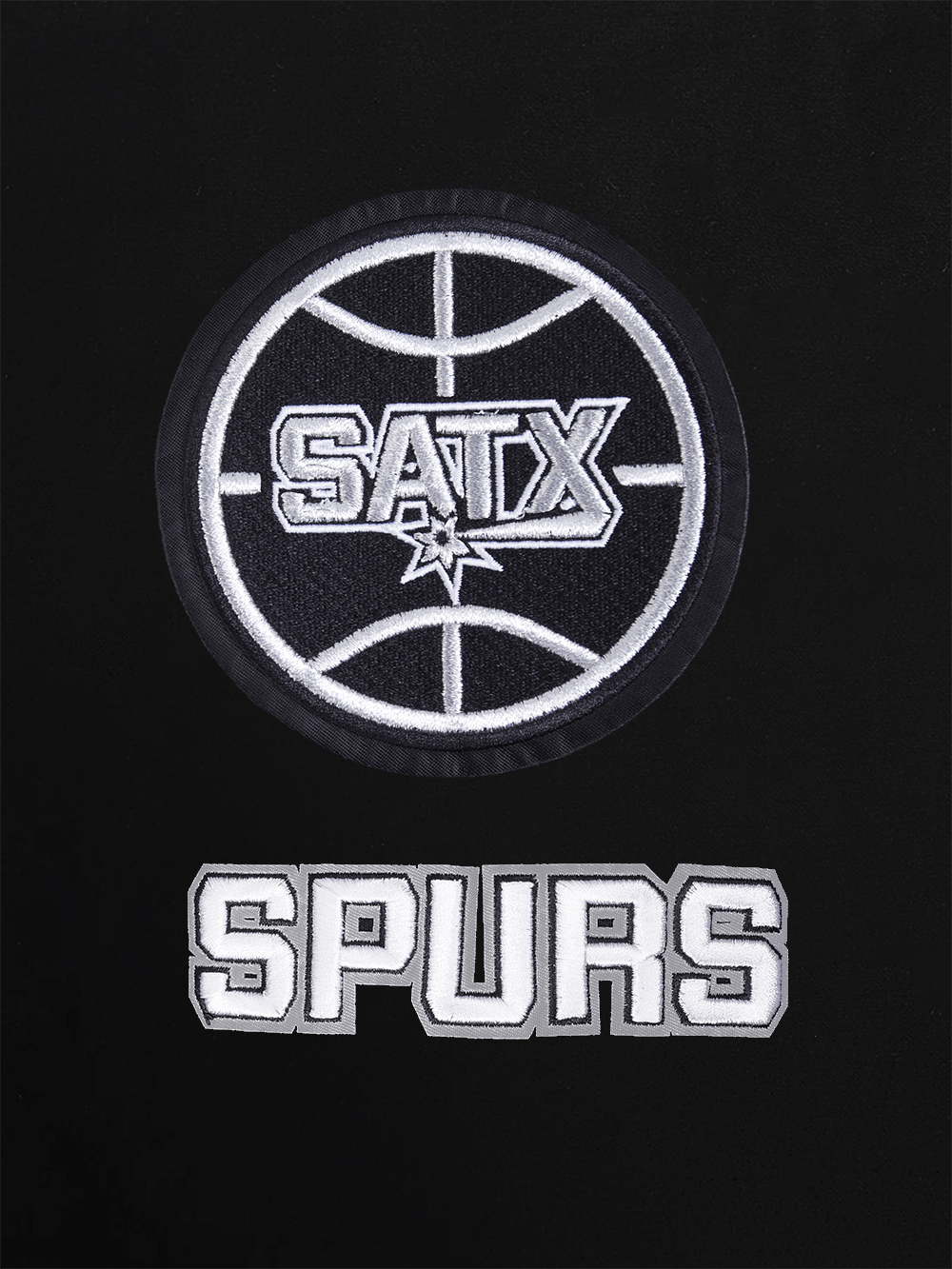 Pro Standard Jumpers San Antonio Spurs Pro Standard NBA Classic Chenille Flex Hoodie Jumper - Black