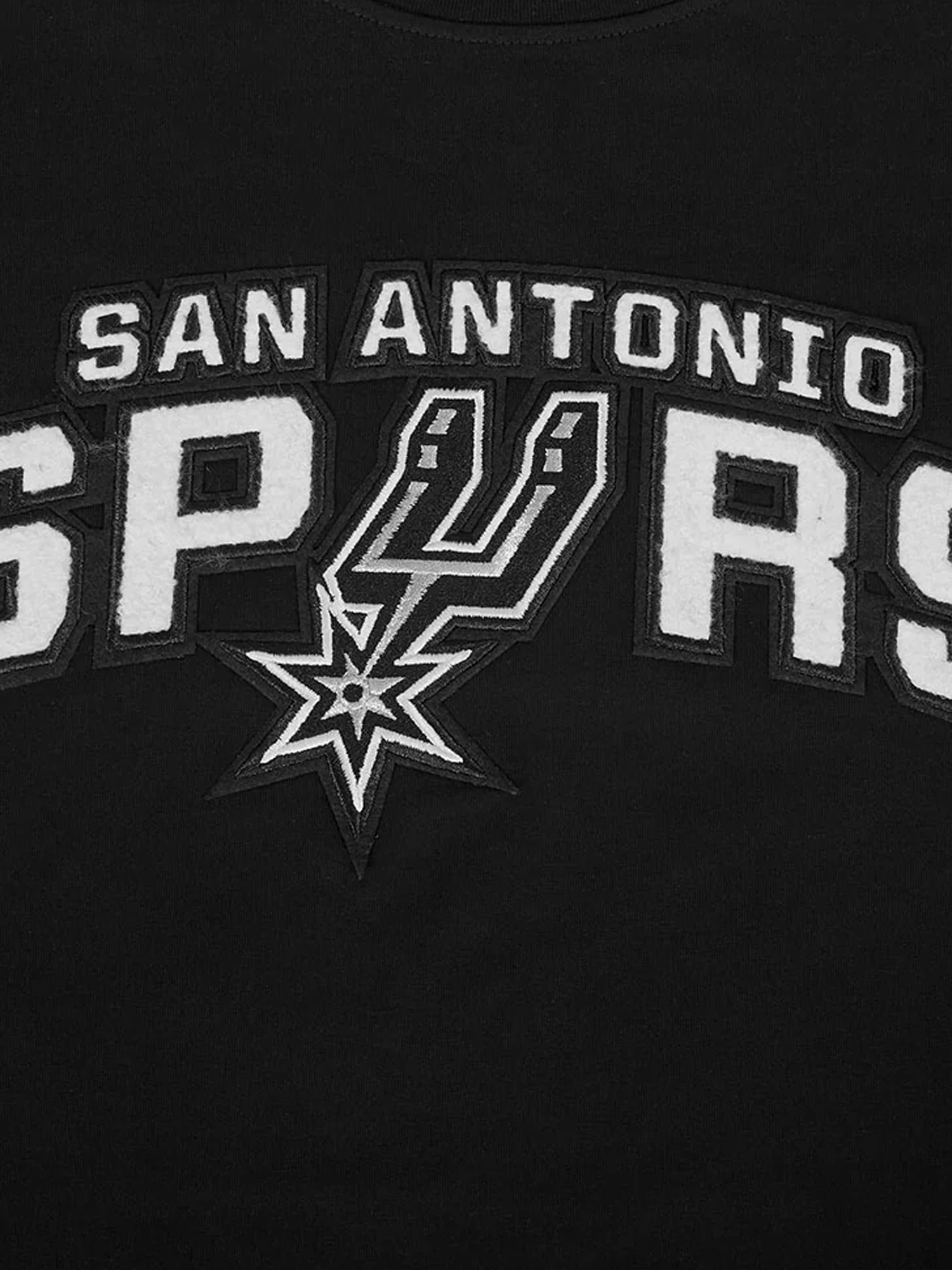 Pro Standard T-Shirts San Antonio Spurs Pro Standard NBA Team Chenille Flex T-Shirt - Black
