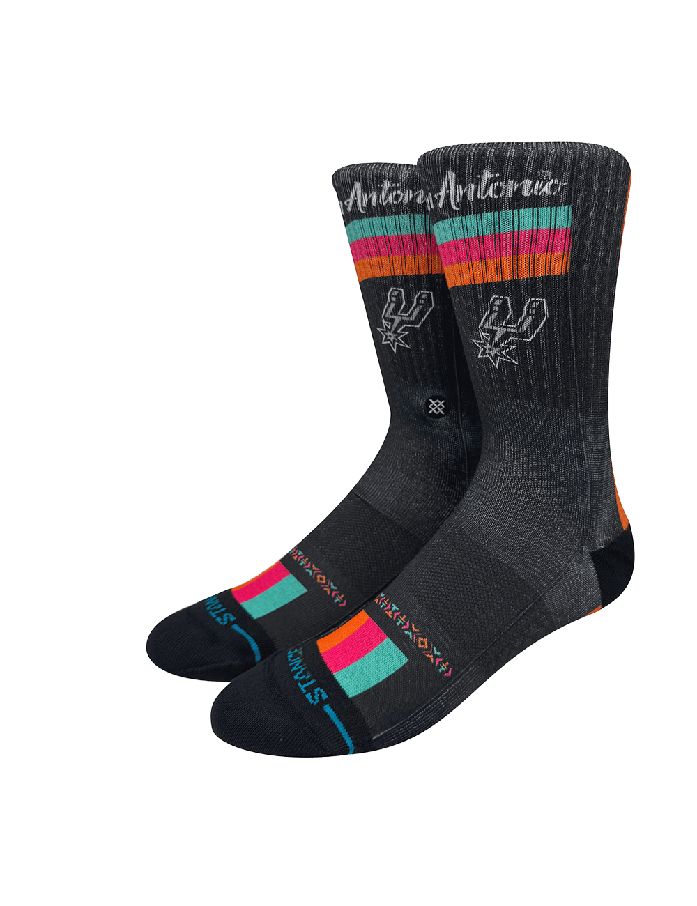 Stance Socks Large (9-12 US) San Antonio Spurs Stance NBA 25-26 City Edition Crew Socks