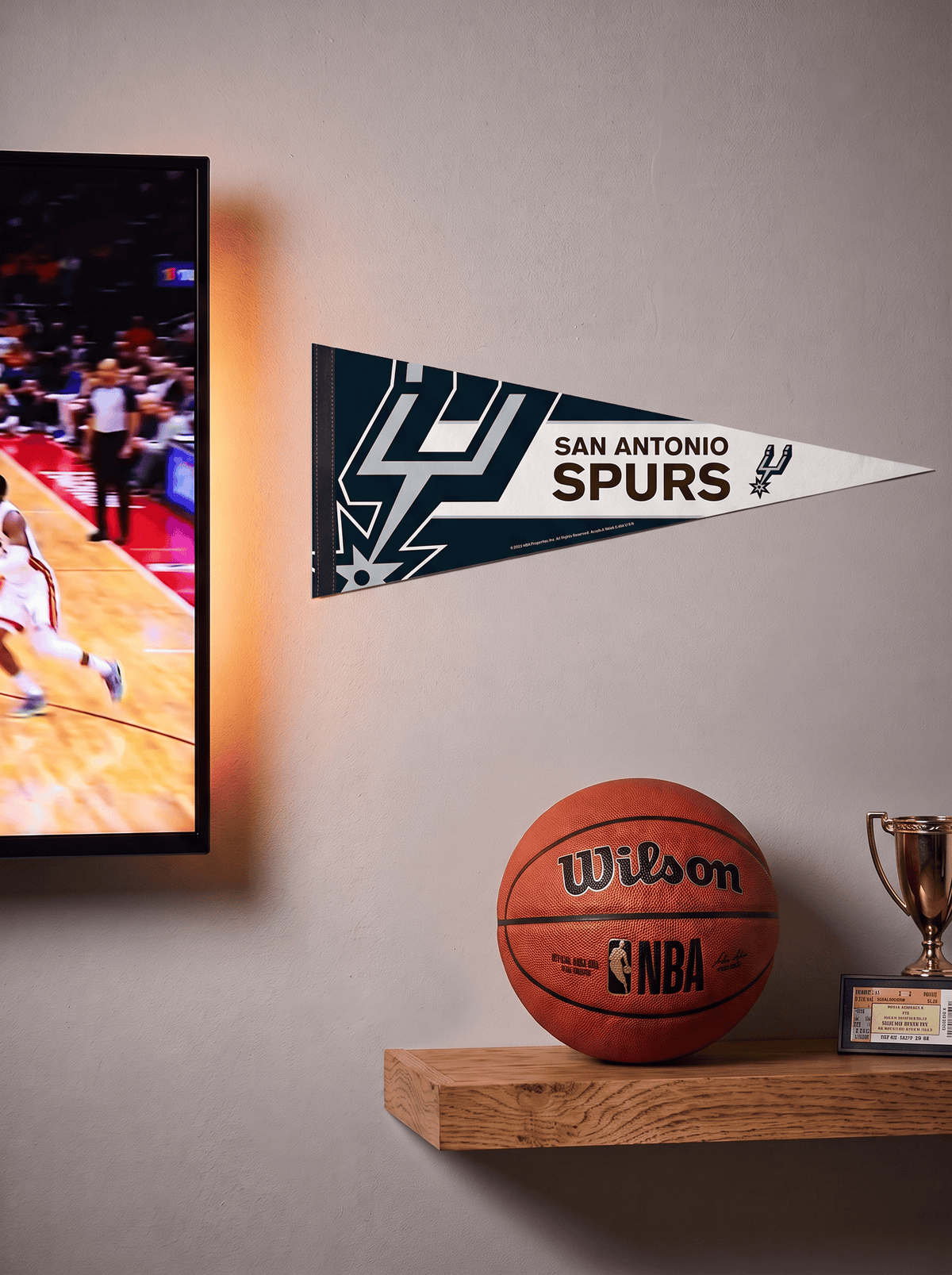 Wincraft Pennants San Antonio Spurs Wincraft NBA 12 x 30" Premium Felt Pennant