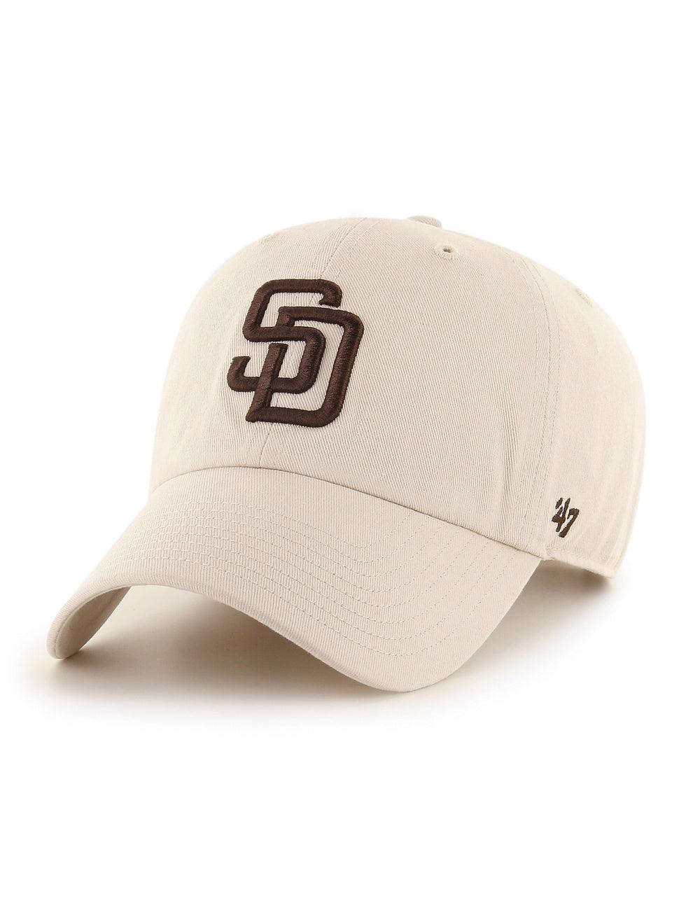 47 Brand Caps San Diego Padres '47 MLB Team Clean Up Strapback Hat - Bone