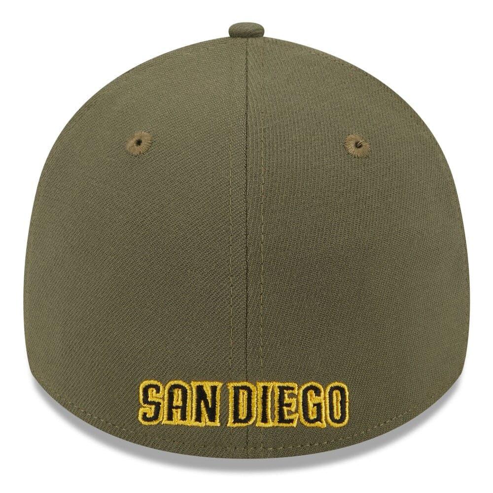 New Era Caps San Diego Padres New Era MLB 2023 Armed Forces 39THIRTY Stretch-Fit Hat - Army