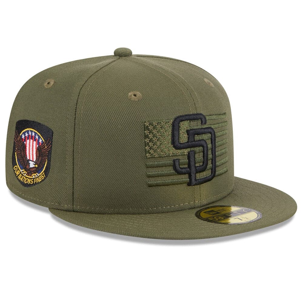 New Era Caps San Diego Padres New Era MLB 2023 Armed Forces 59FIFTY Fitted Hat - Army
