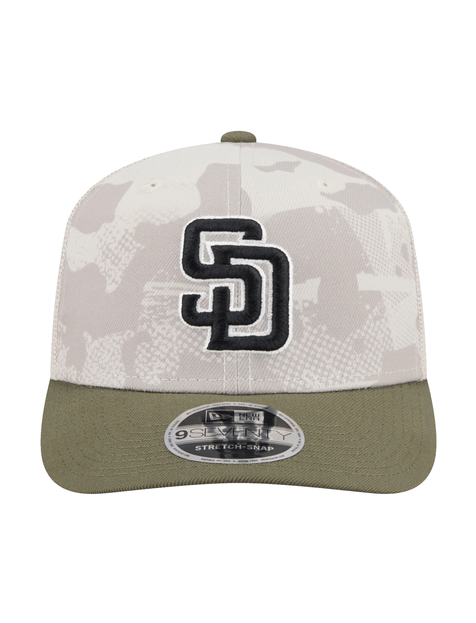 New Era Caps San Diego Padres New Era MLB Armed Forces 2025 9SEVENTY Stretch-Snapback Hat
