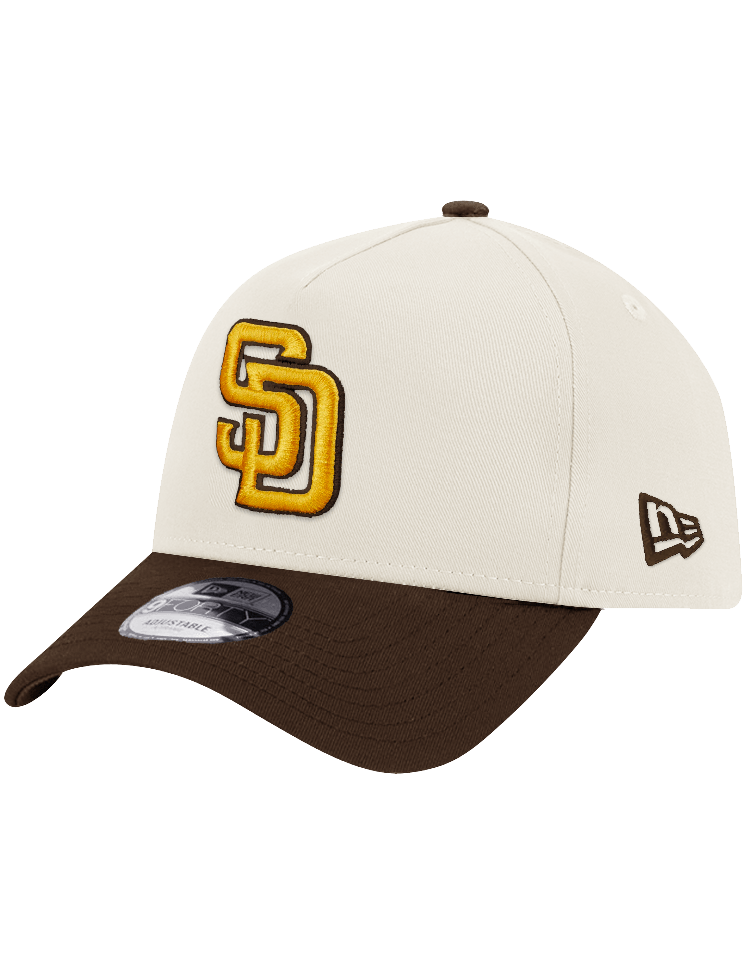 New Era Caps San Diego Padres New Era MLB Petco Side Patch 9FORTY A-Frame Snapback Hat - Chrome