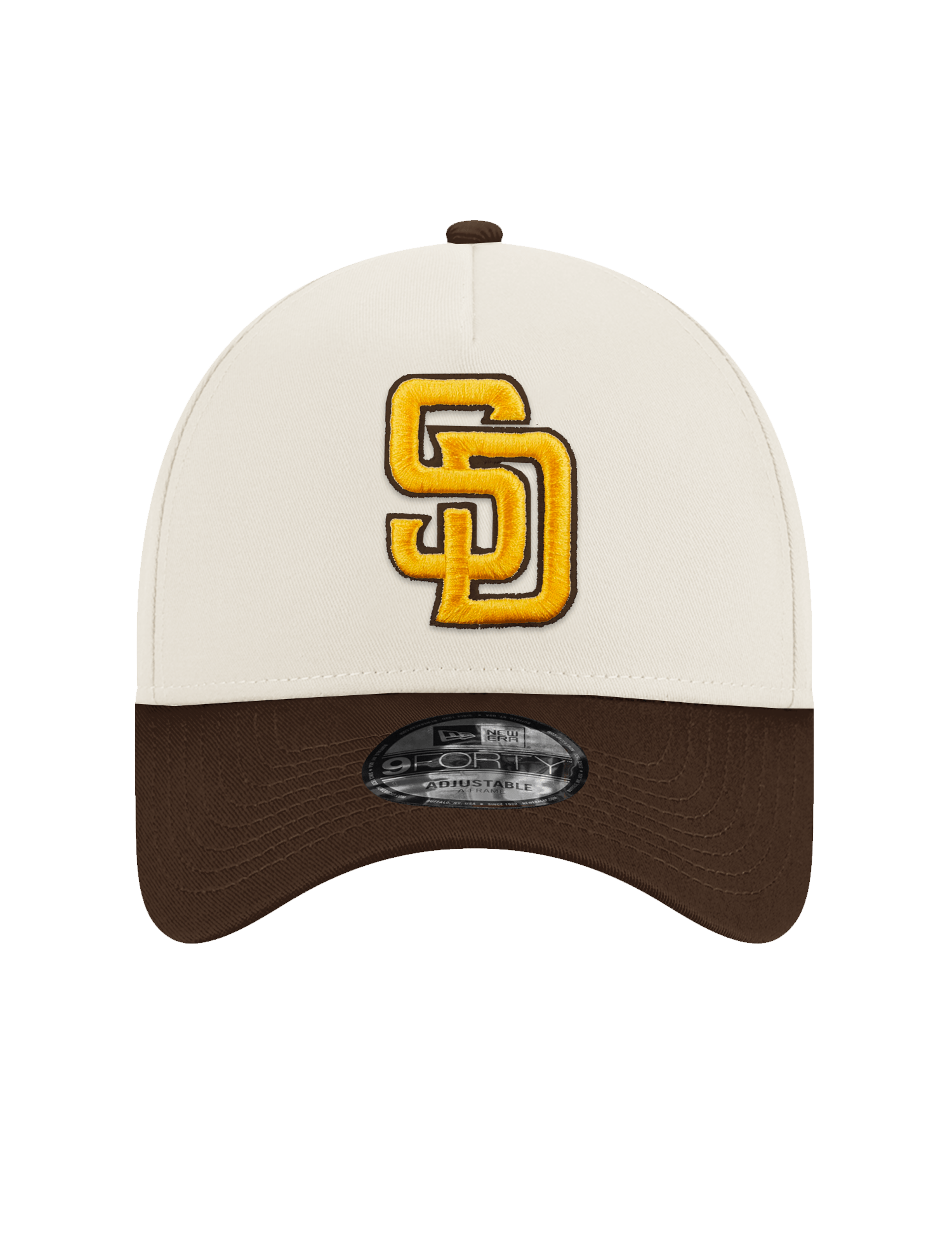 New Era Caps San Diego Padres New Era MLB Petco Side Patch 9FORTY A-Frame Snapback Hat - Chrome