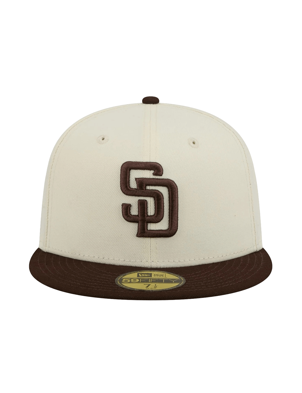 New Era Caps San Diego Padres New Era MLB Team 2 Tone 59FIFTY Fitted Hat - Chrome