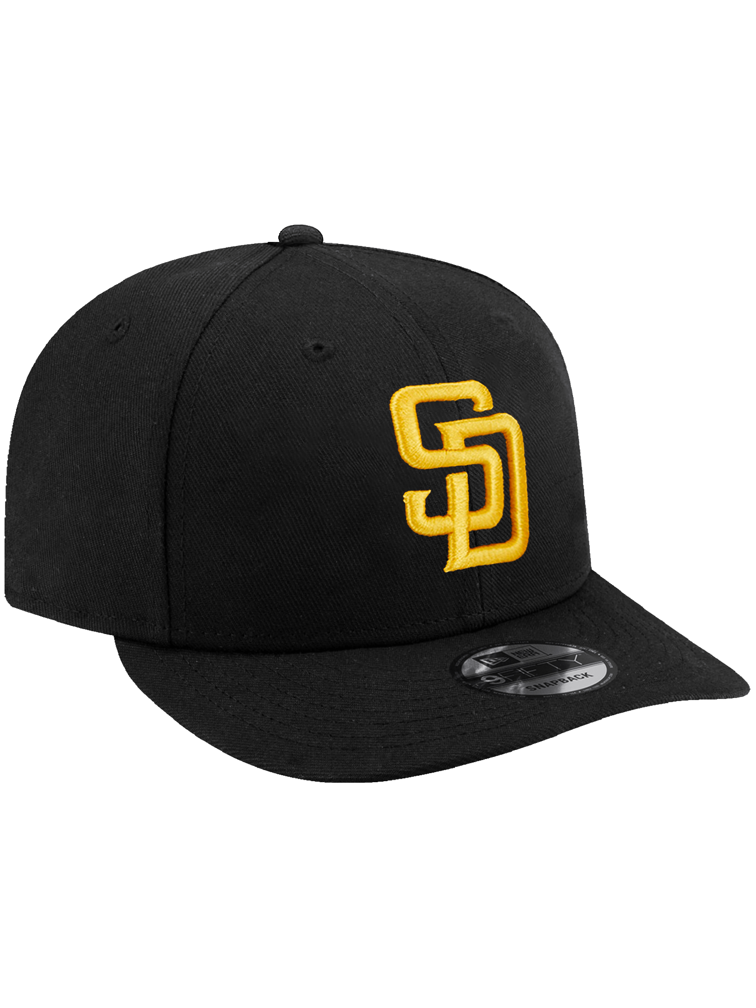 New Era Caps San Diego Padres New Era MLB Team 9FIFTY Pre-Curved Snapback Hat - Black