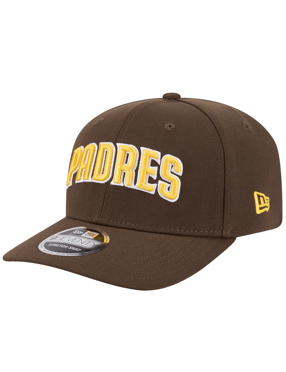 New Era Caps OSFA San Diego Padres New Era MLB Wordmark 9SEVENTY Stretch-Snapback Hat - Brown