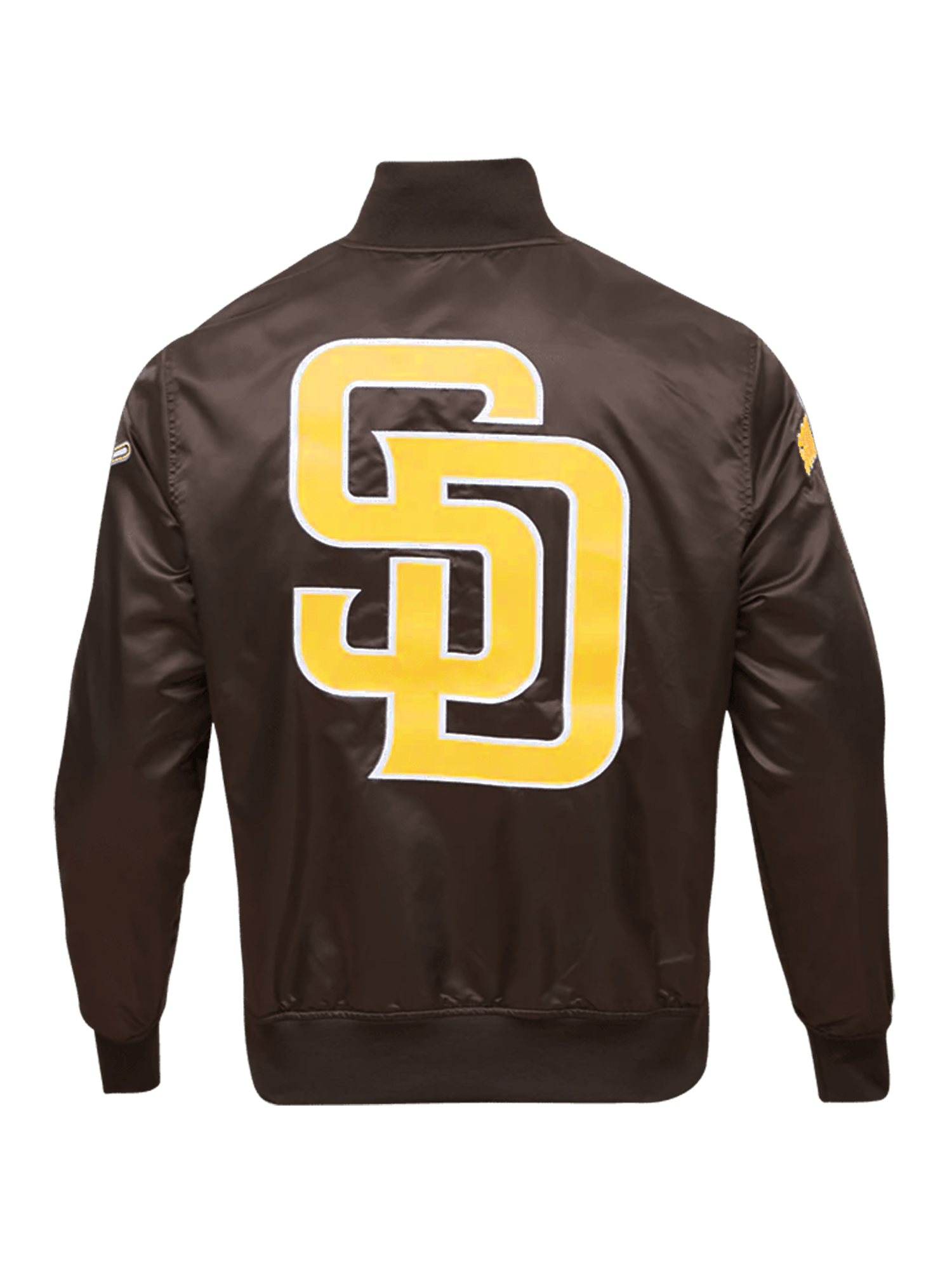 Pro Standard Jackets San Diego Padres Pro Standard MLB Team Classic Satin Button Jacket - Brown