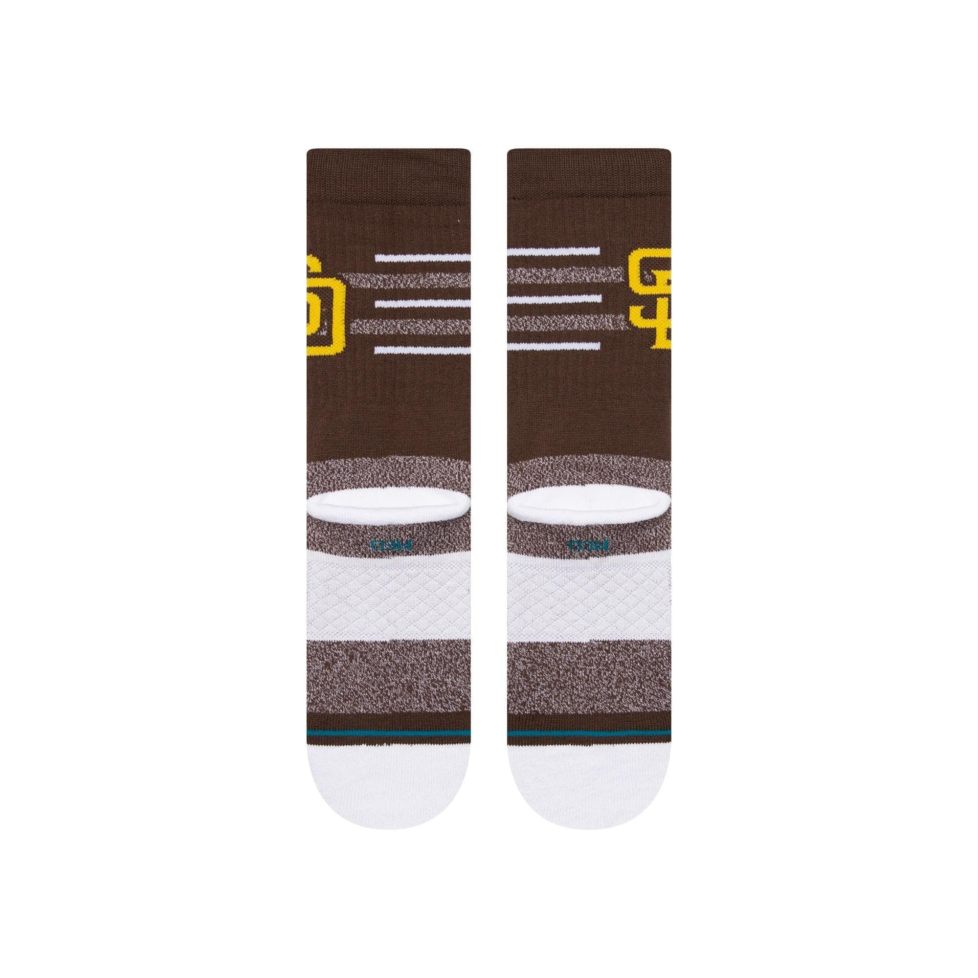 Stance Socks San Diego Padres Stance MLB Closer Crew Socks - Brown