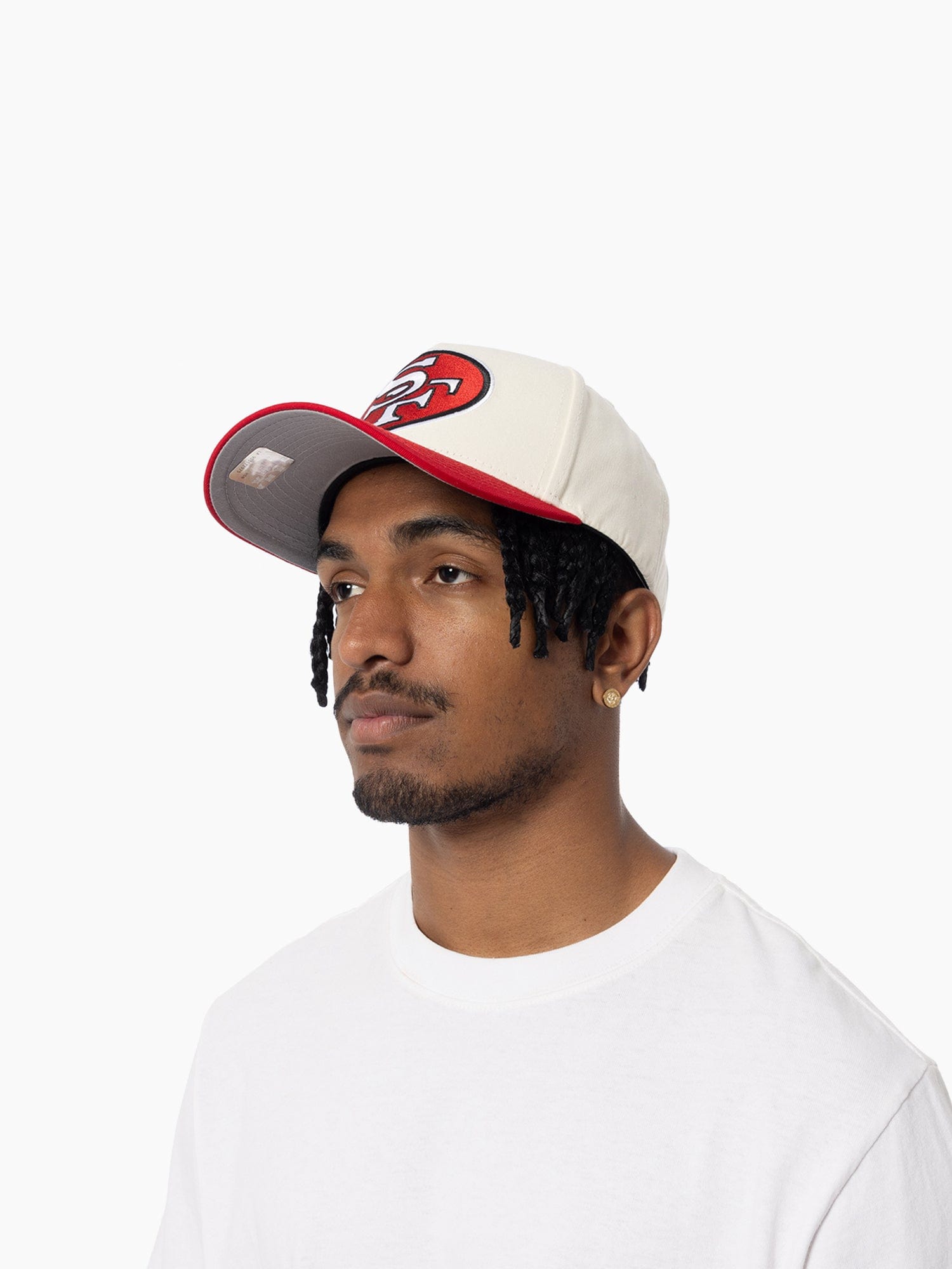 Mitchell And Ness Caps San Francisco 49ers Mitchell & Ness NFL Team 2T Pro Pinch Snapback Hat - Cream