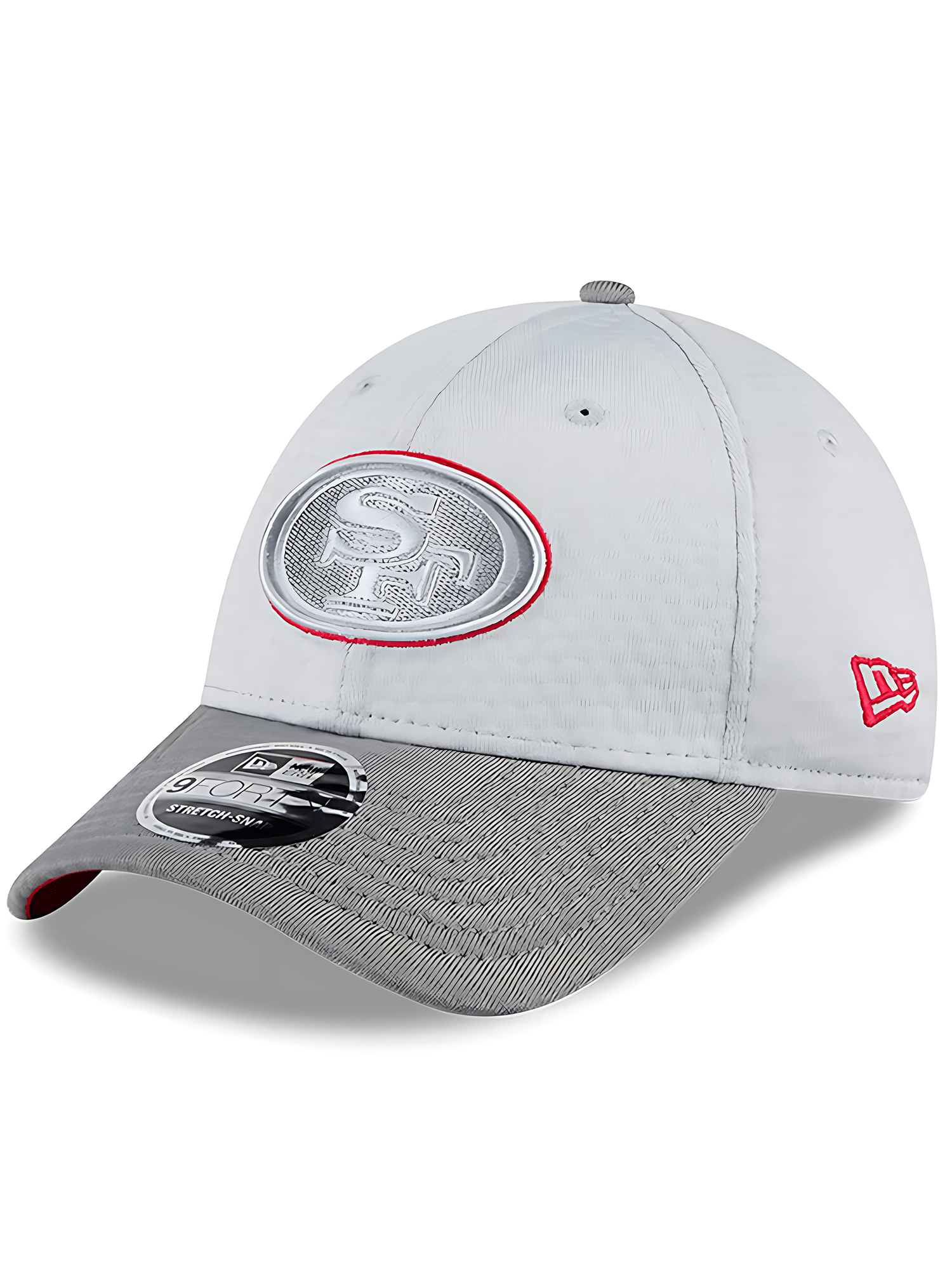 New Era Caps San Francisco 49ers New Era NFL 24 Training 9FORTY Stretch-Snapback Hat - Grey