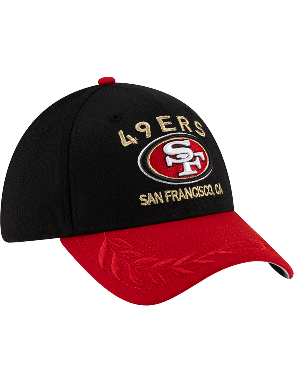 New Era Caps San Francisco 49ers New Era NFL 25 Draft 39THIRTY Stretch-Fit Hat - Black