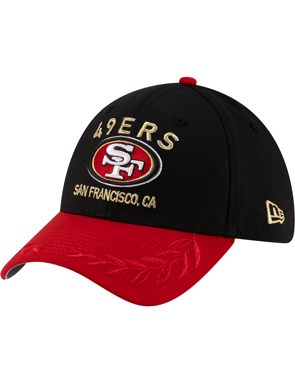 New Era Caps San Francisco 49ers New Era NFL 25 Draft 39THIRTY Stretch-Fit Hat - Black