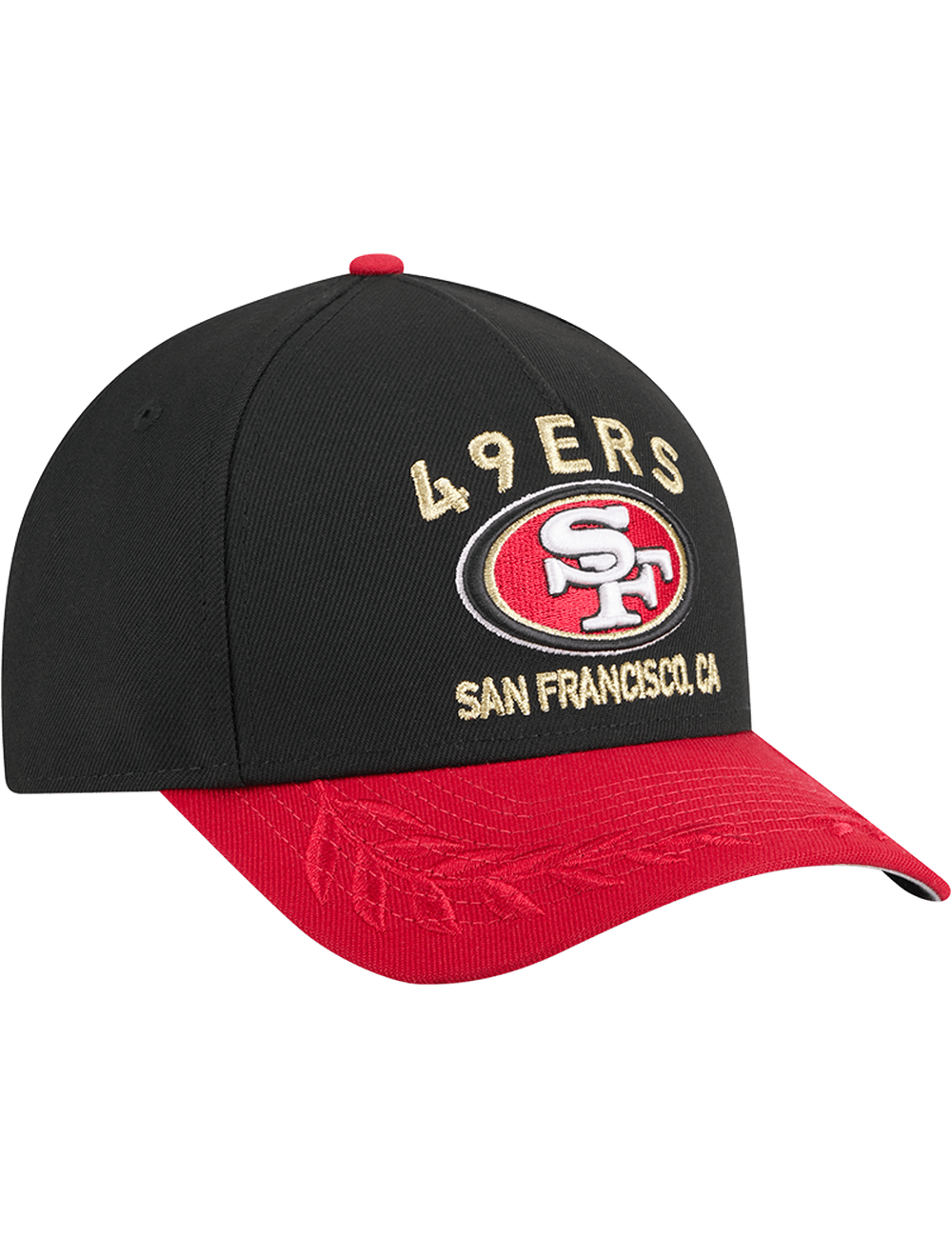 New Era Caps San Francisco 49ers New Era NFL 25 Draft 9FORTY M-Crown Snapback Hat - Black