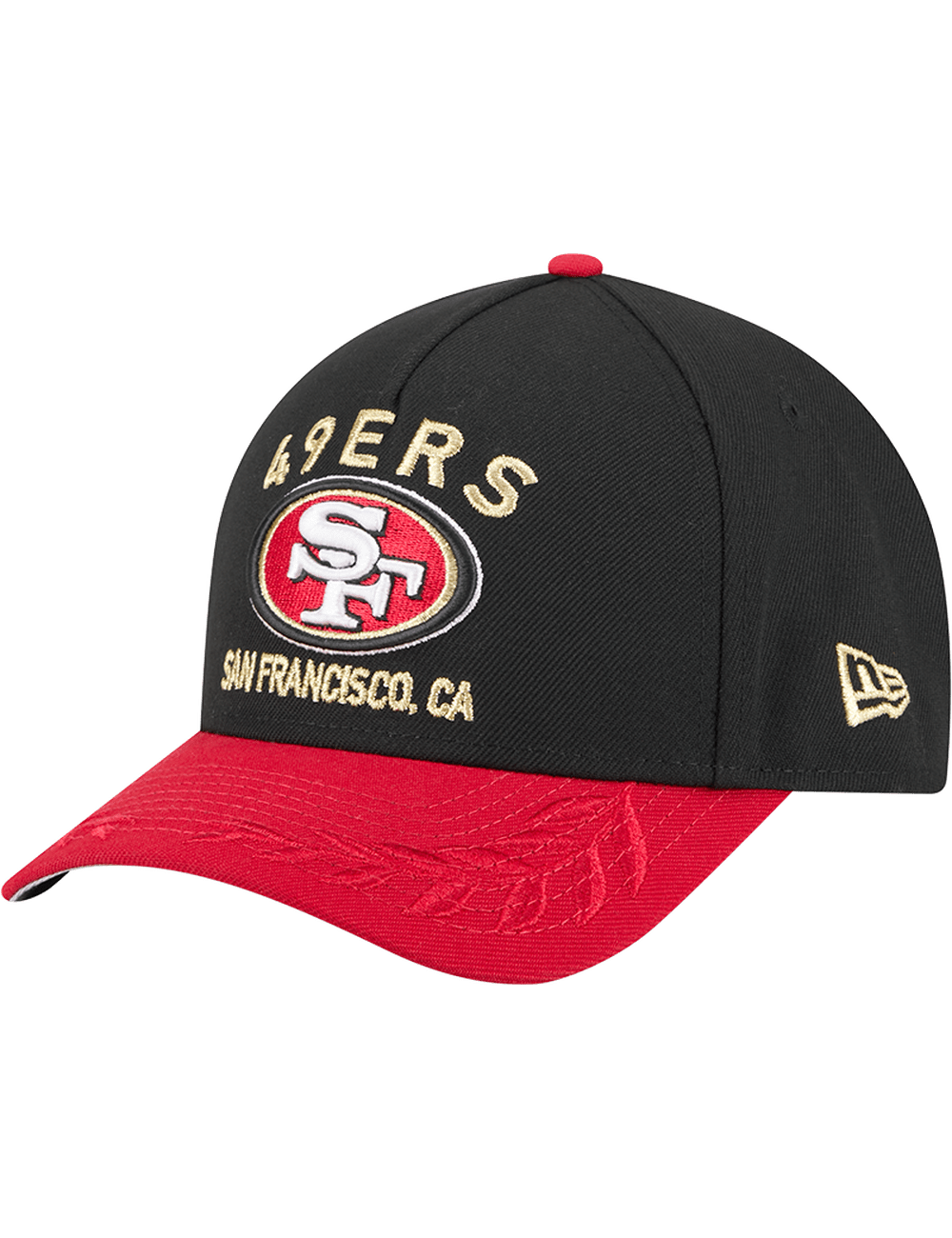 New Era Caps San Francisco 49ers New Era NFL 25 Draft 9FORTY M-Crown Snapback Hat - Black